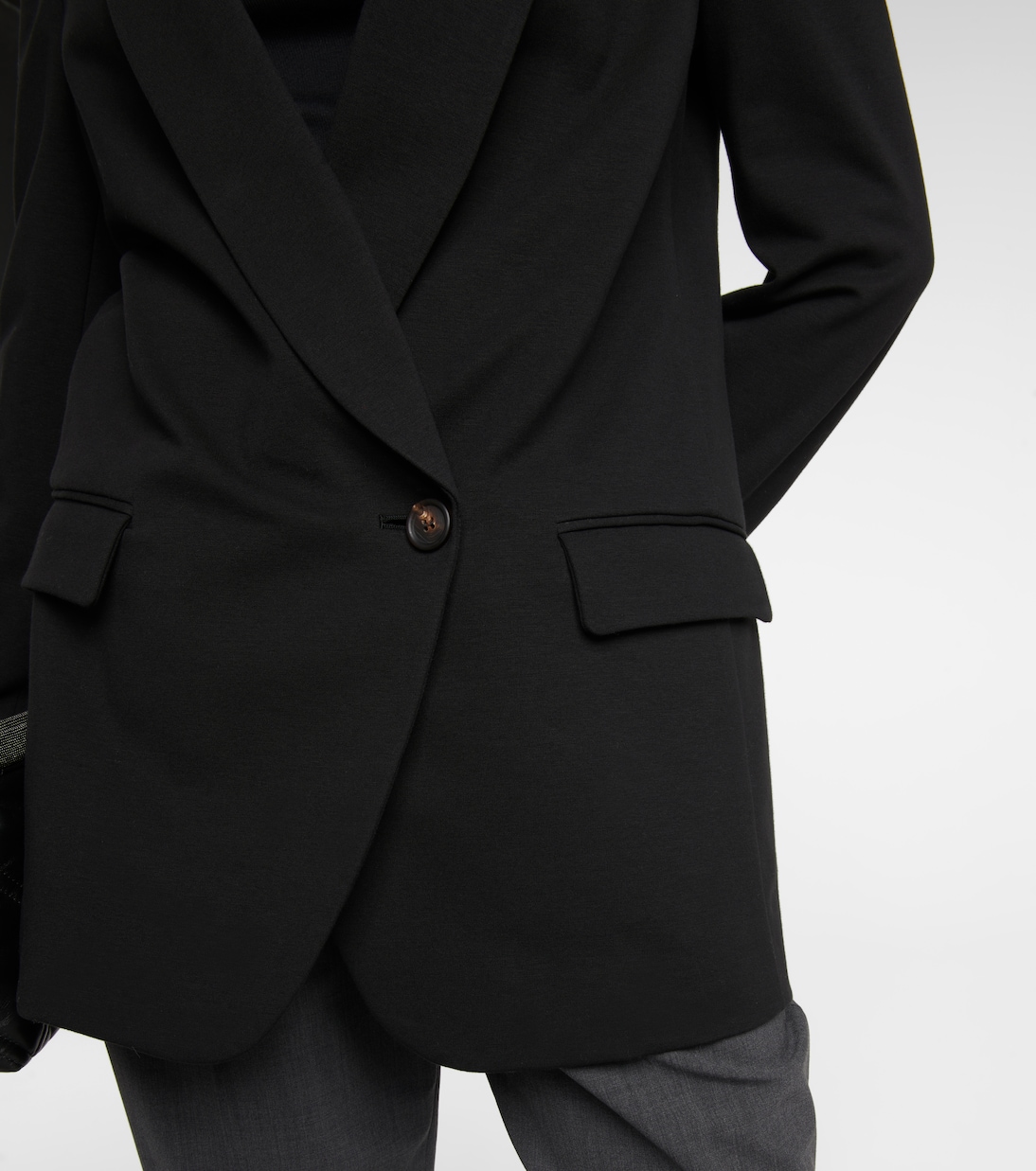 Cotton-blend jersey blazer | Brunello Cucinelli