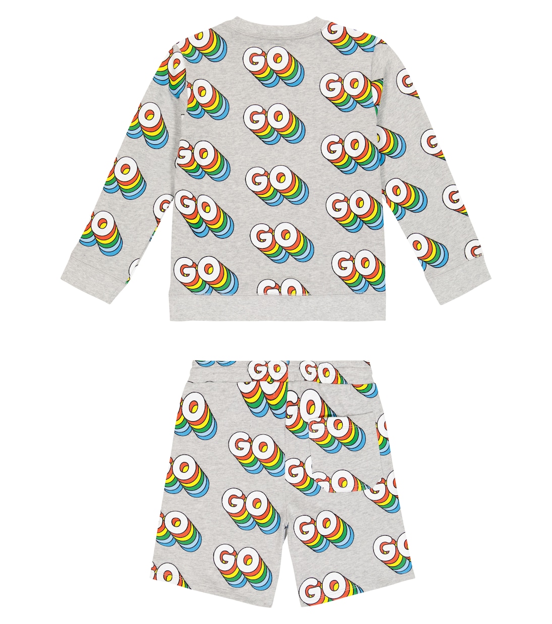 Set de sudadera y shorts de algodón | Stella McCartney Kids