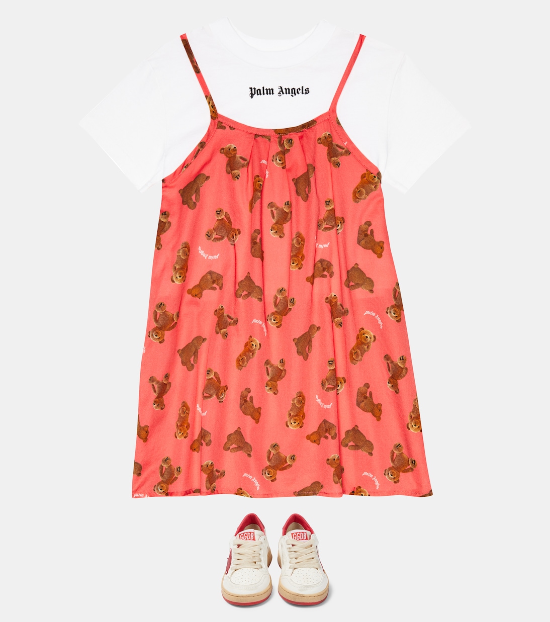 Vestido de algodón estampado | Palm Angels Kids