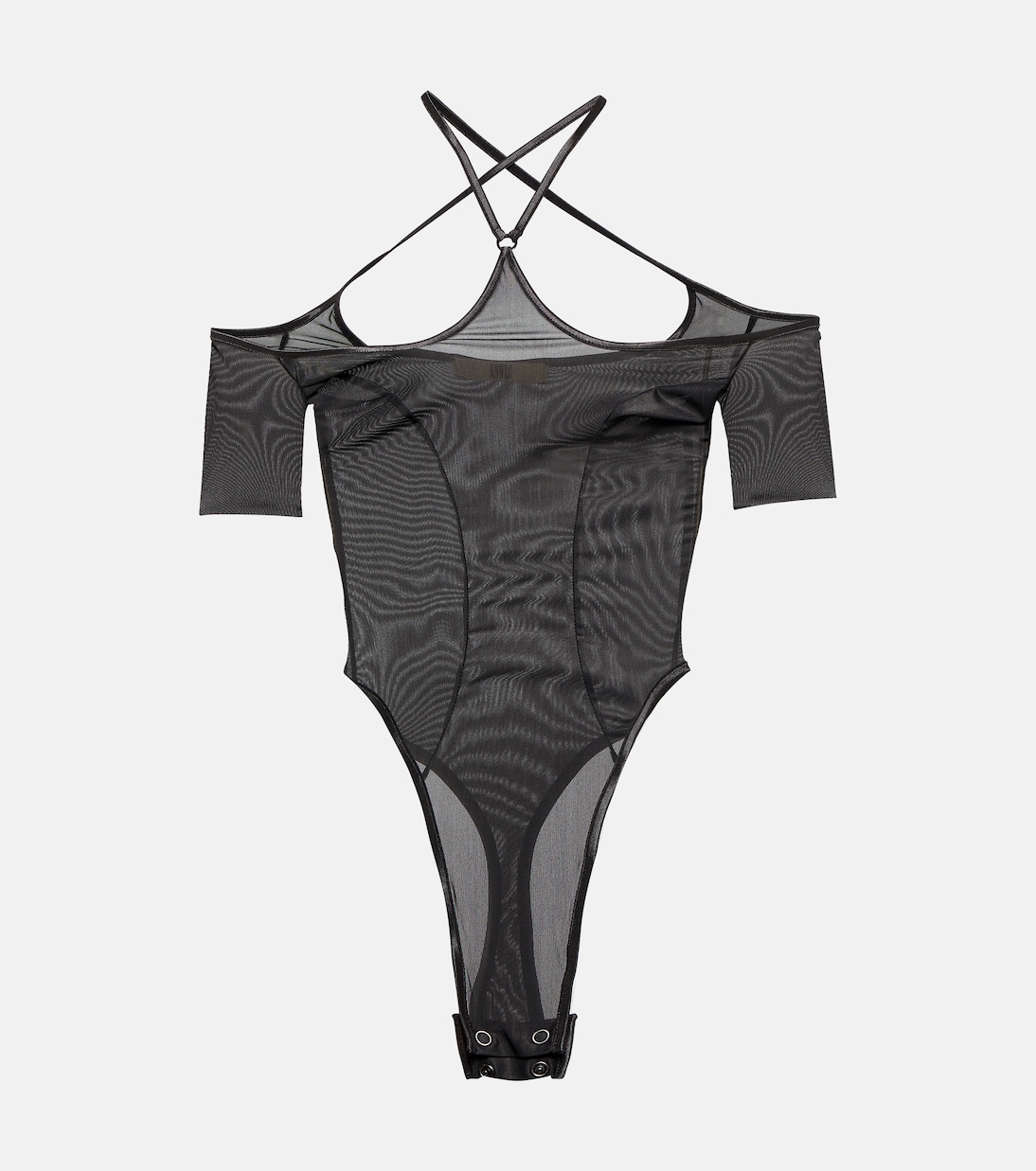 Halterneck mesh bodysuit | KNWLS