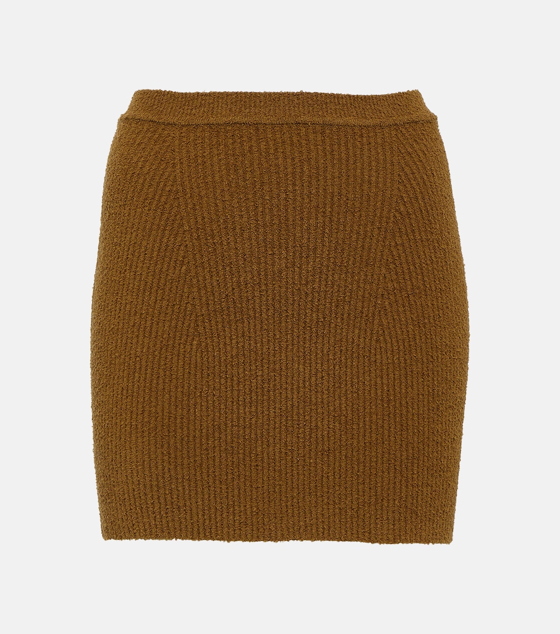Minigonna in misto cotone a coste | Wardrobe.NYC