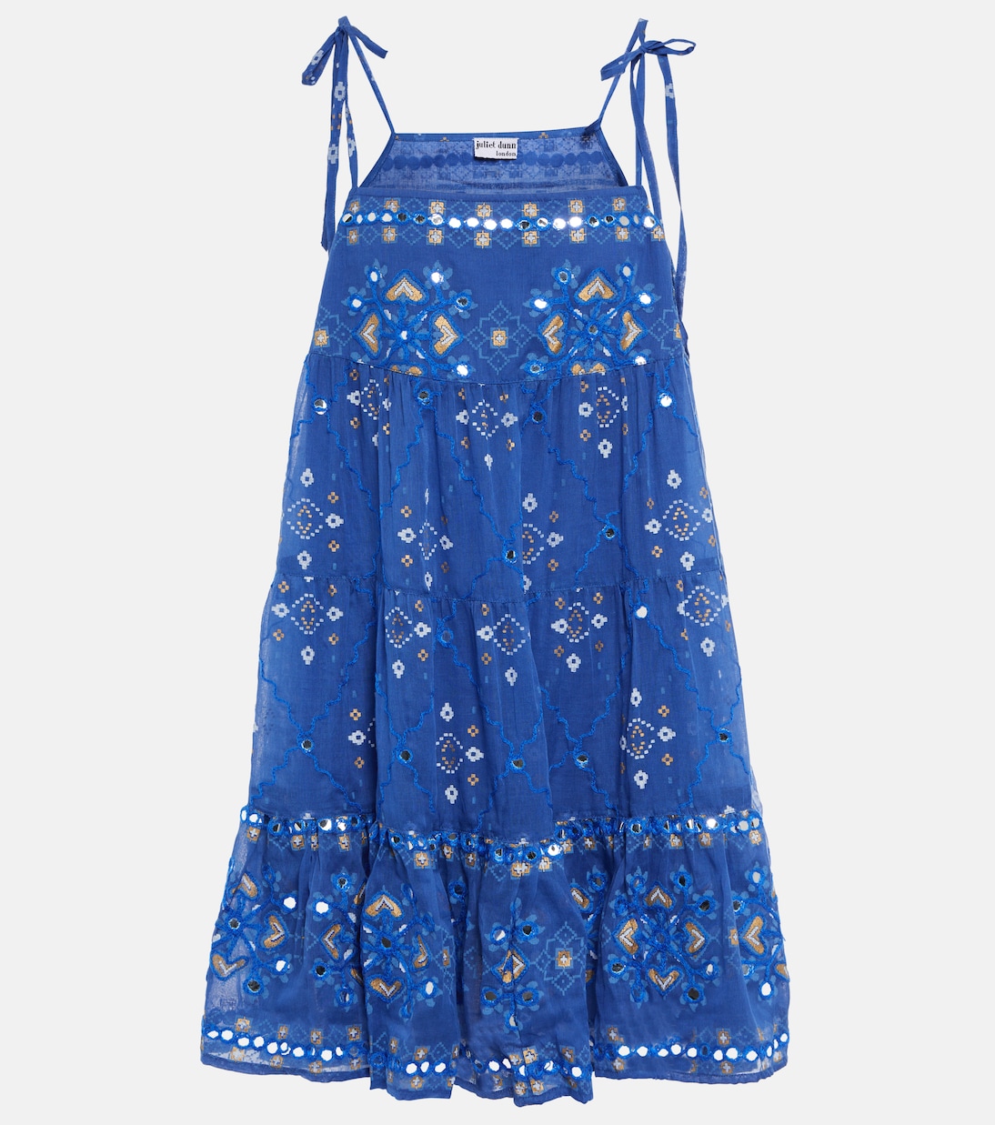 Printed cotton minidress | Juliet Dunn