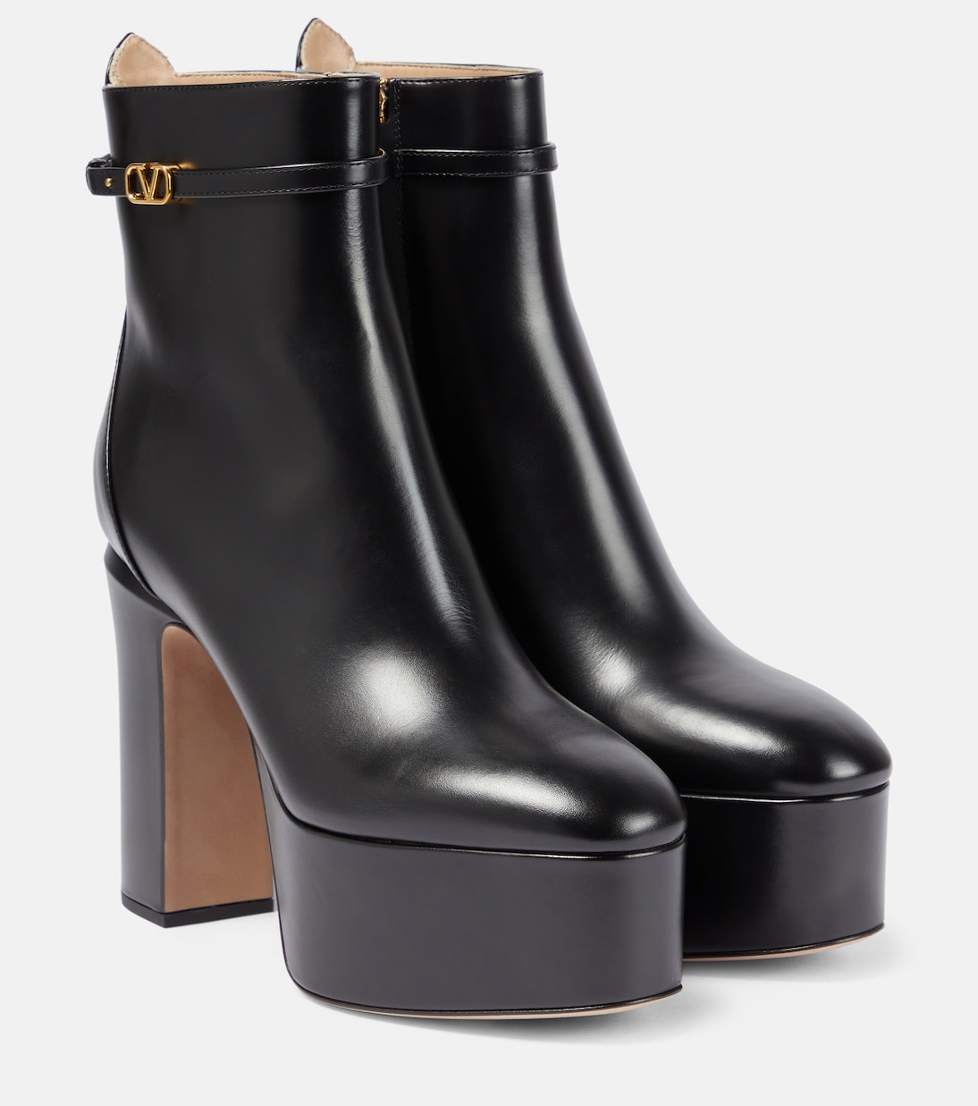 VLogo leather ankle boots | Valentino Garavani