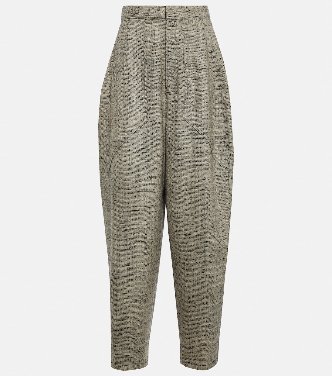 Pantalon tapered à taille haute en laine | Stella McCartney