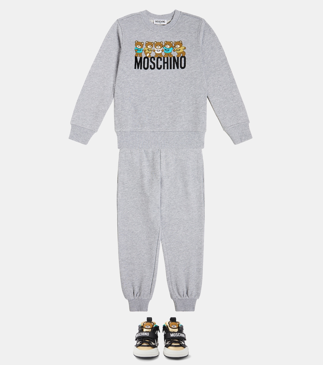 High-Top Sneakers aus Leder | Moschino Kids