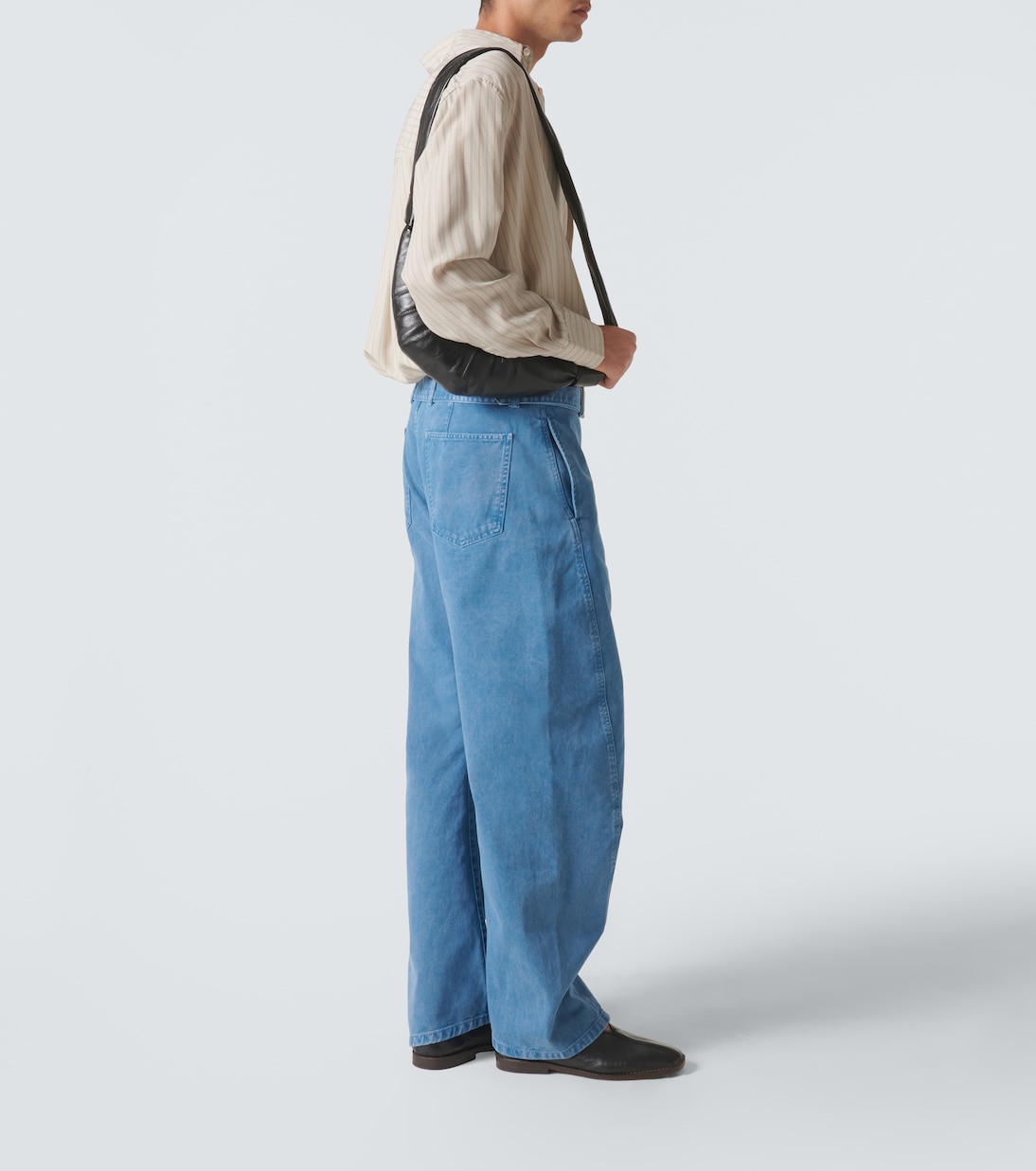 Croissant Small leather shoulder bag | Lemaire