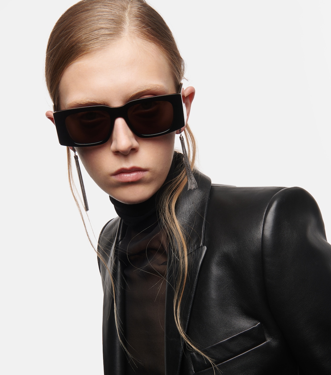 SL 654 rectangular sunglasses | Saint Laurent