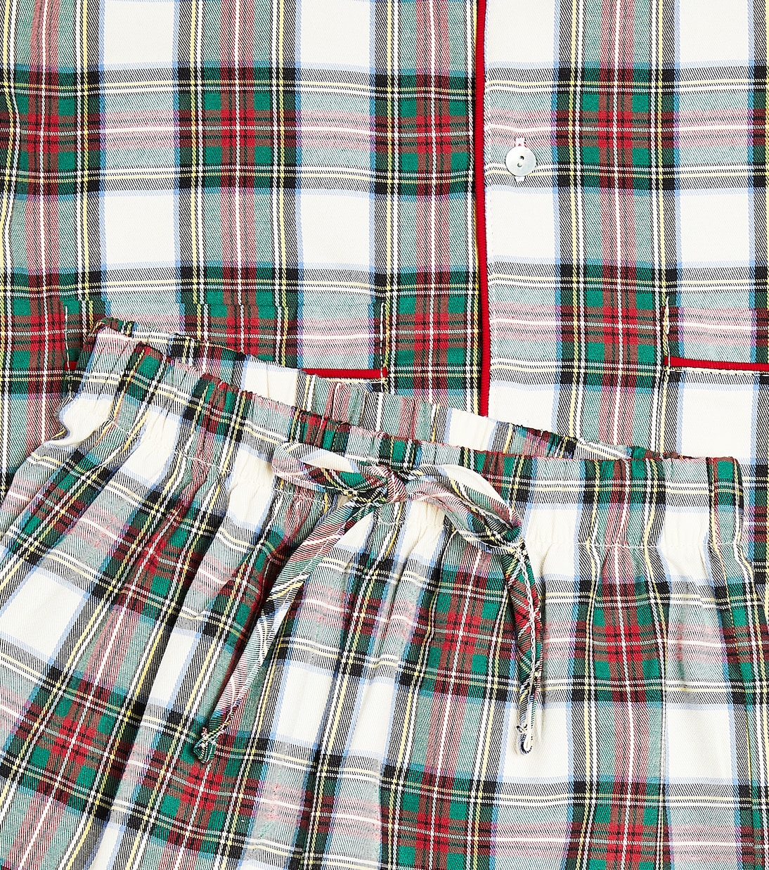 Pyjama Navidad en coton à motif tartan | La Coqueta
