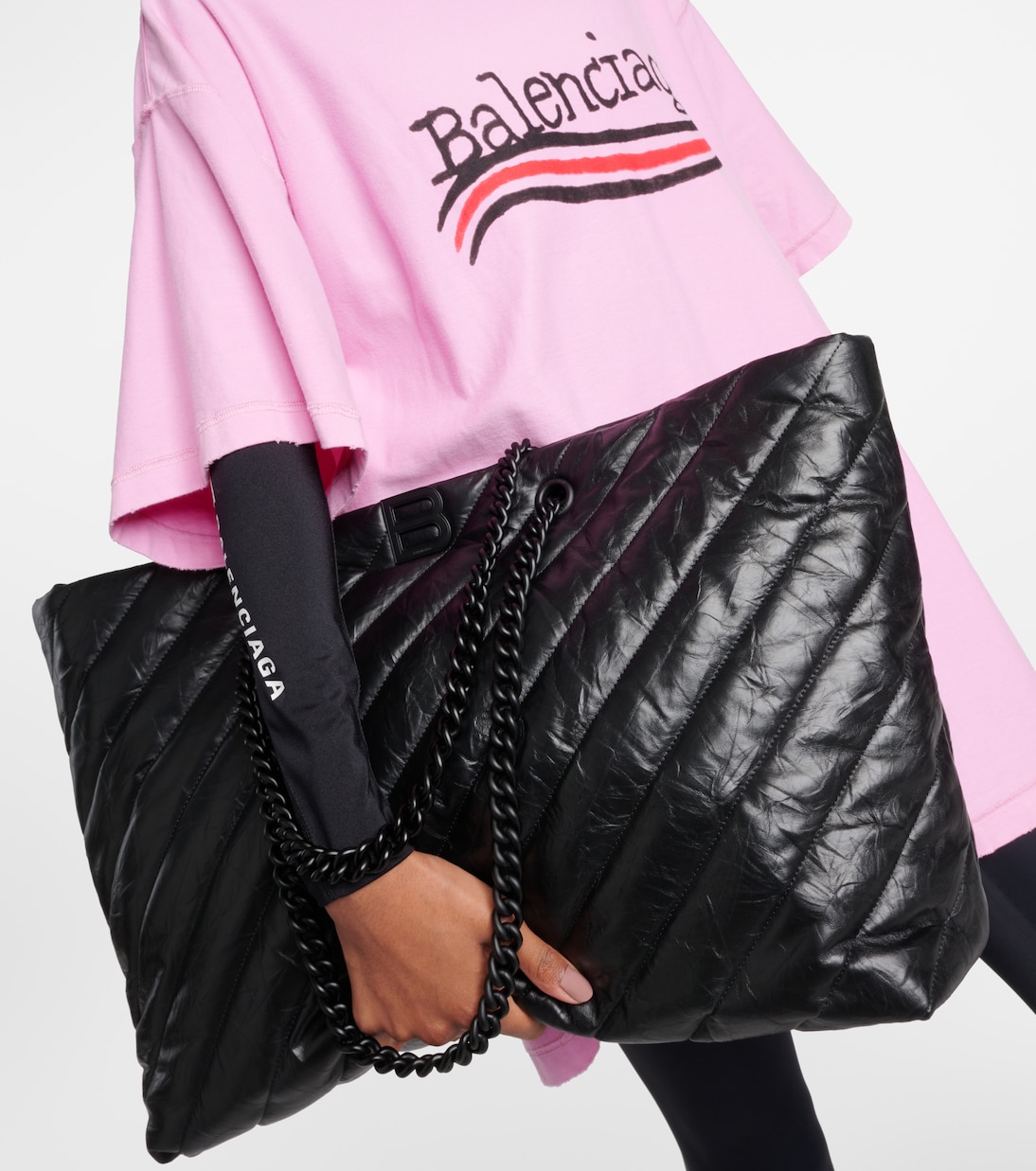 Shopper Crush East-West Large aus Leder | Balenciaga