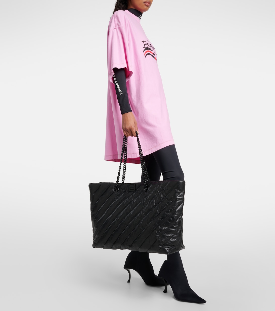 Shopper Crush East-West Large aus Leder | Balenciaga