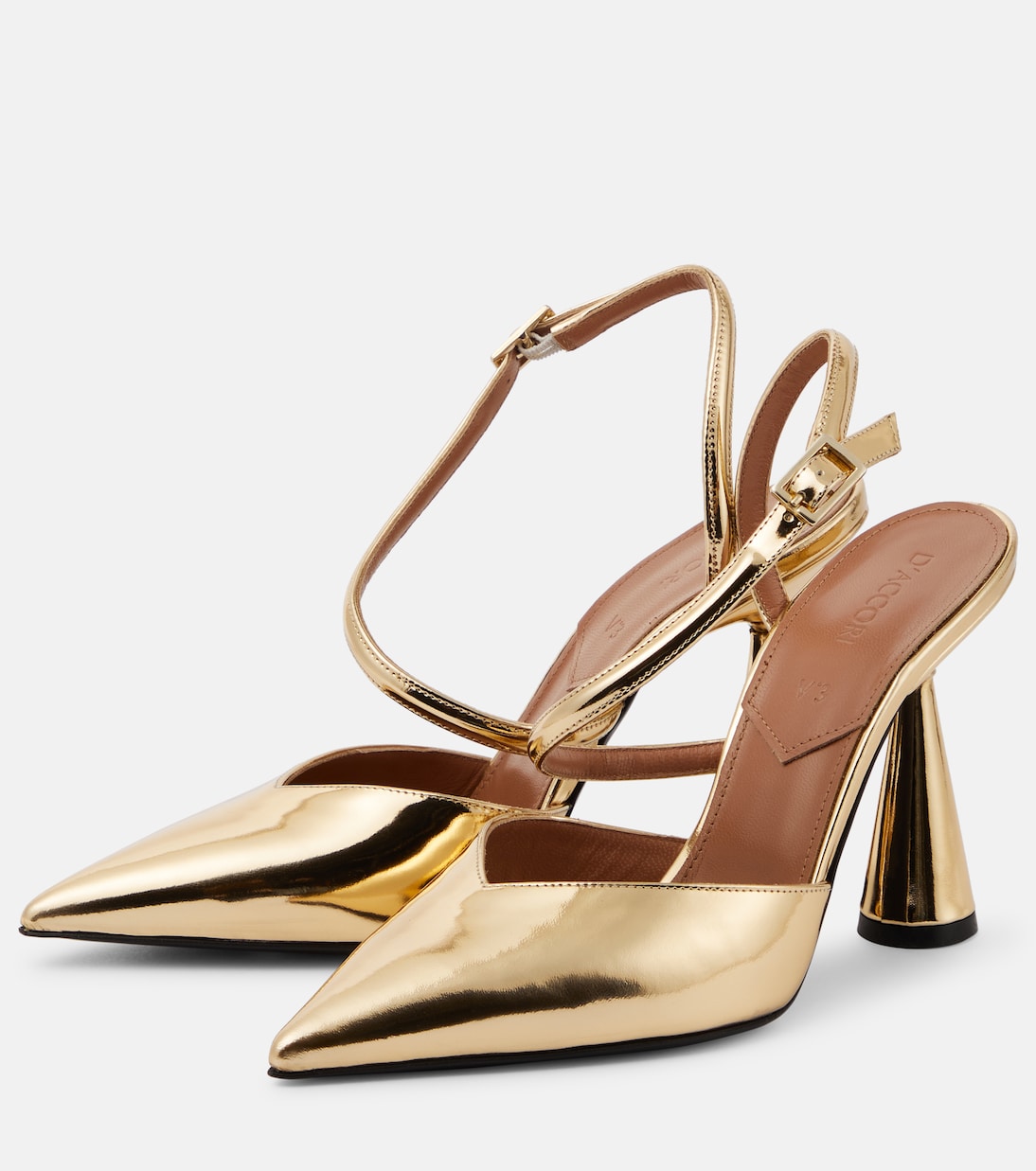 Pumps Arya 90 aus Metallic-Leder | D'Accori