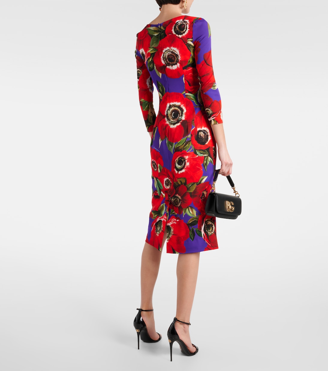 Abito in misto seta con stampa | Dolce&Gabbana