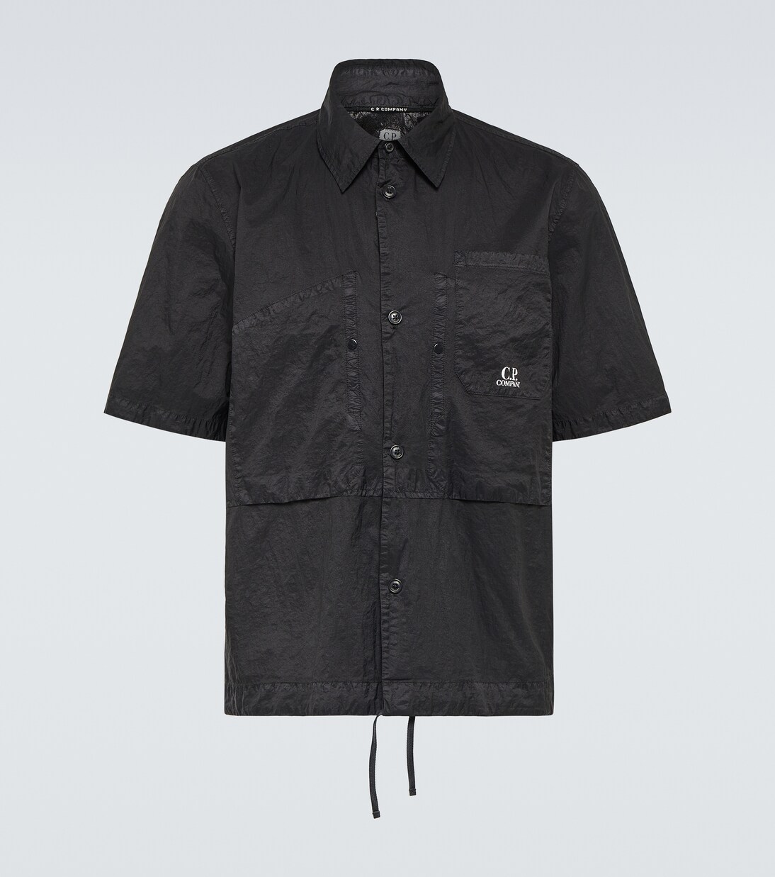 Light Microweave Laminated shirt in black - C P Company | Mytheresa