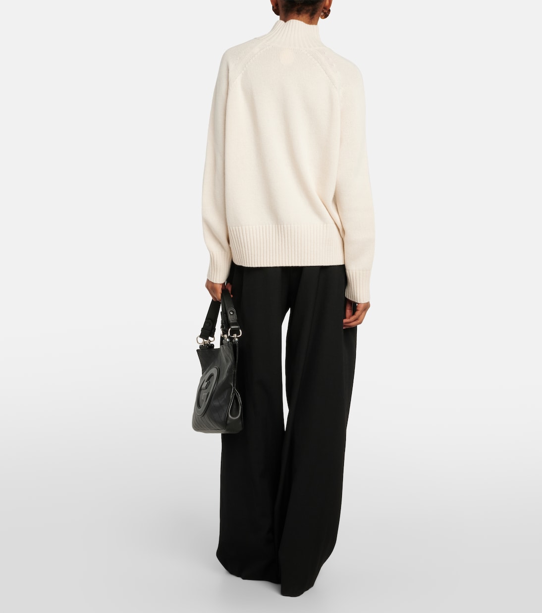 Jersey de cuello alto de lana y cachemir | Jardin des Orangers