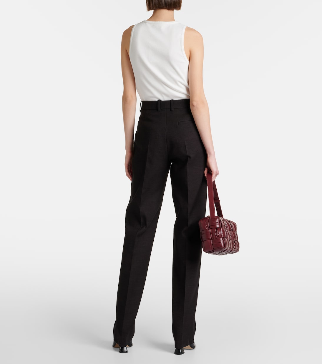 Pantalones Rectos de Mezcla de Algodón Bottega Veneta para Jóvenes Modernos