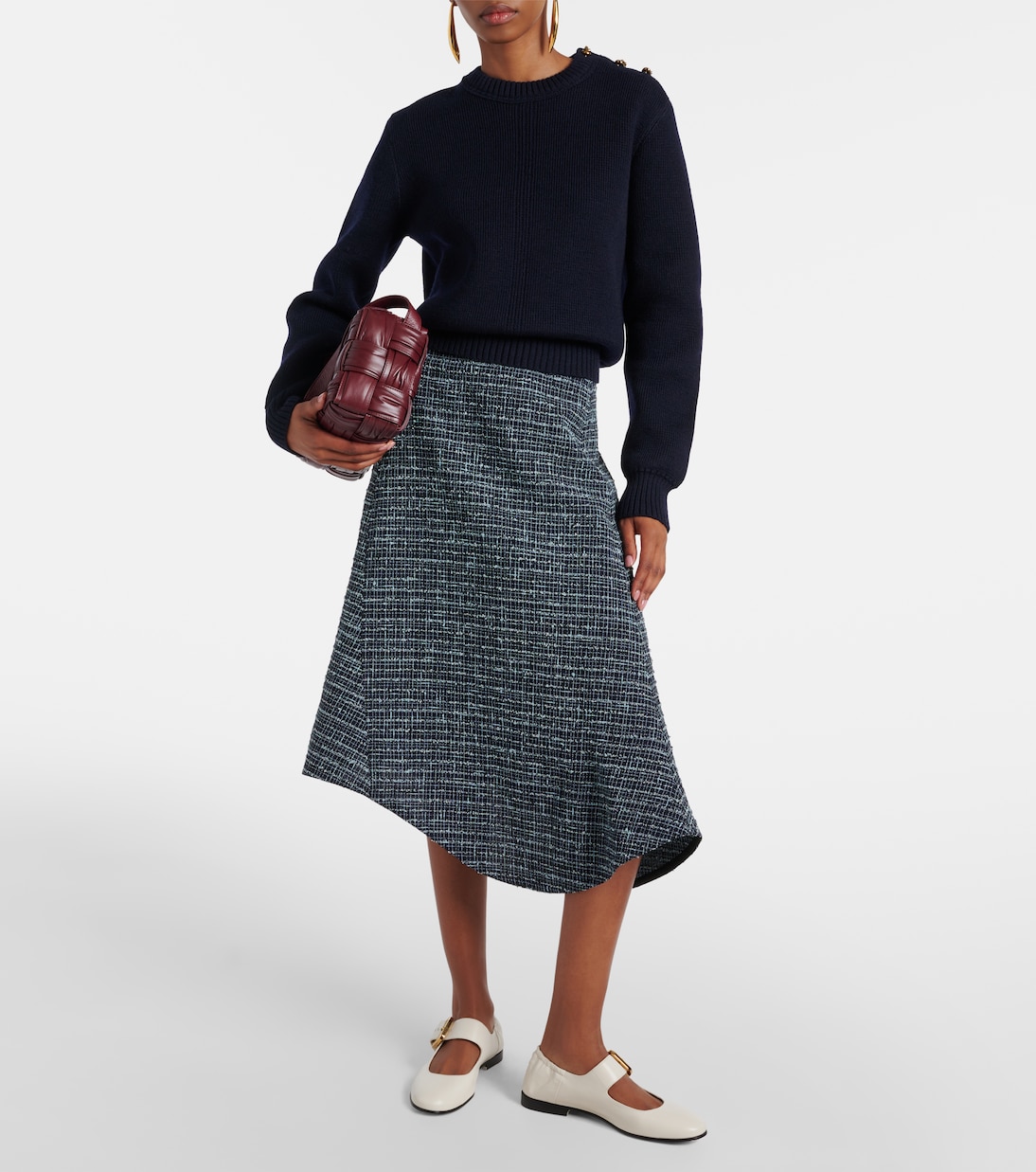 Astaire leather Mary Jane flats | Bottega Veneta