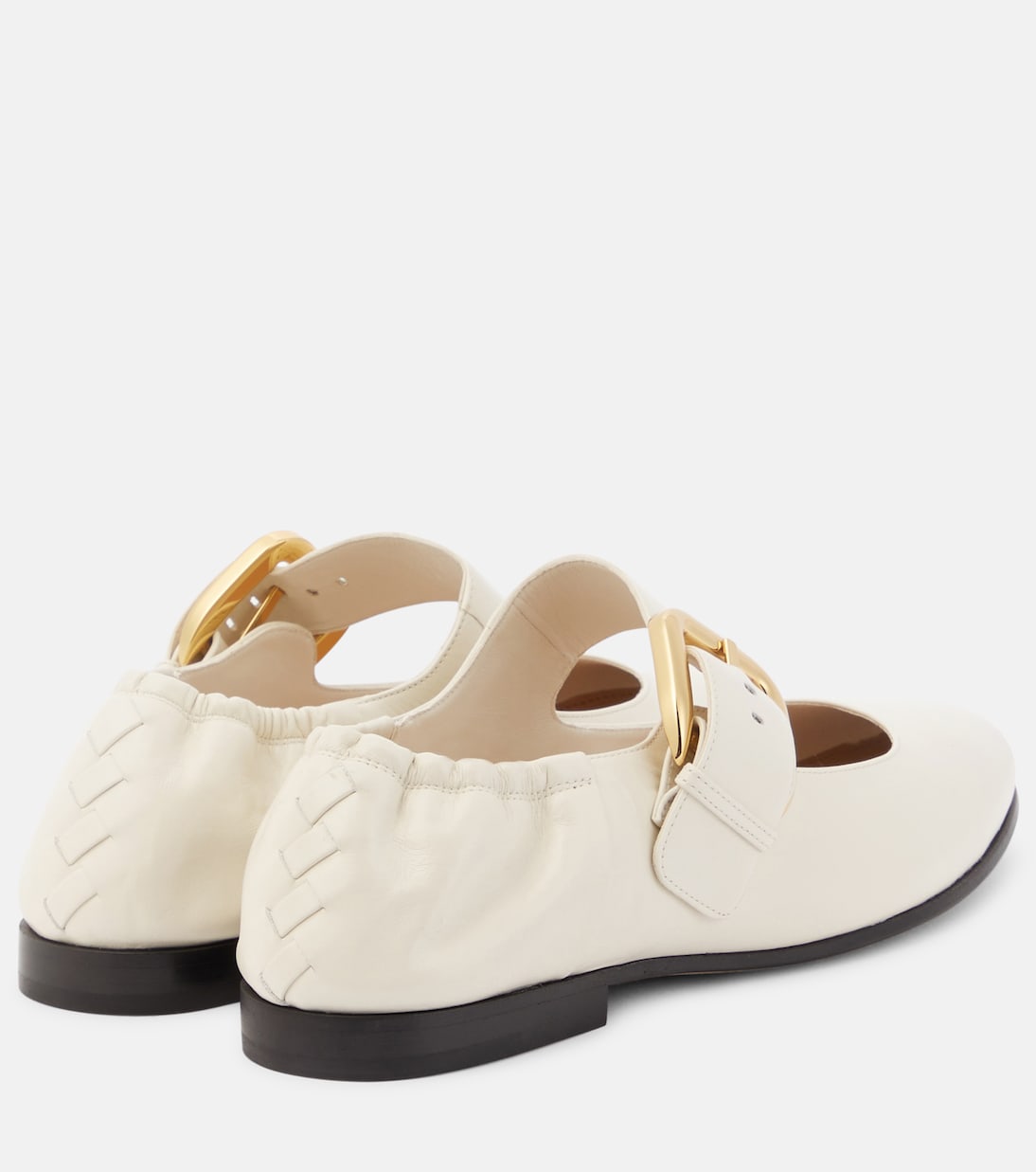 Astaire leather Mary Jane flats | Bottega Veneta