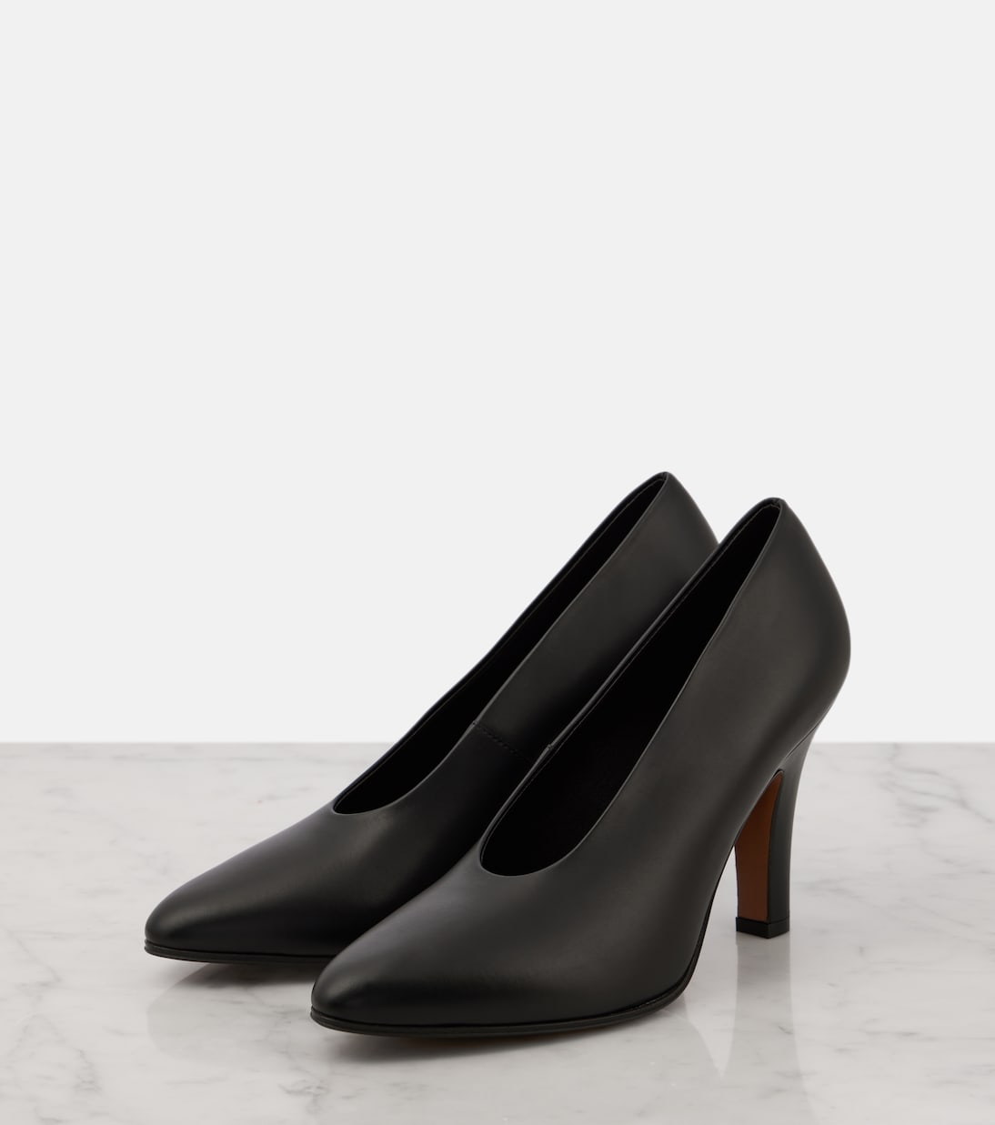 Escarpins Prudens 90 en cuir | The Row