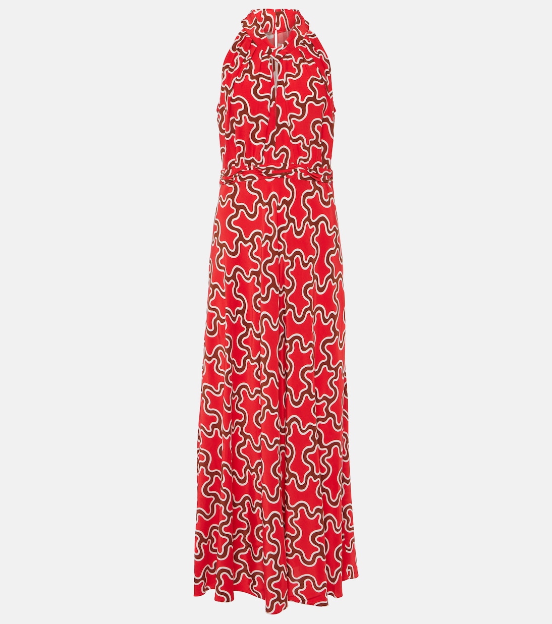 Vestido midi Nyck con cuello halter | Diane von Furstenberg