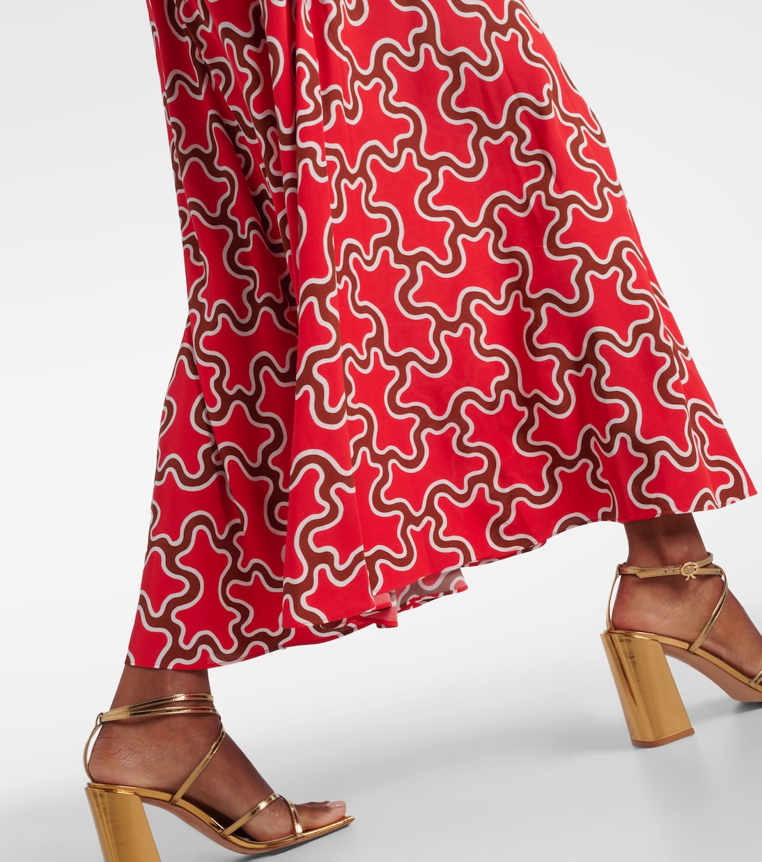 Vestido midi Nyck con cuello halter | Diane von Furstenberg
