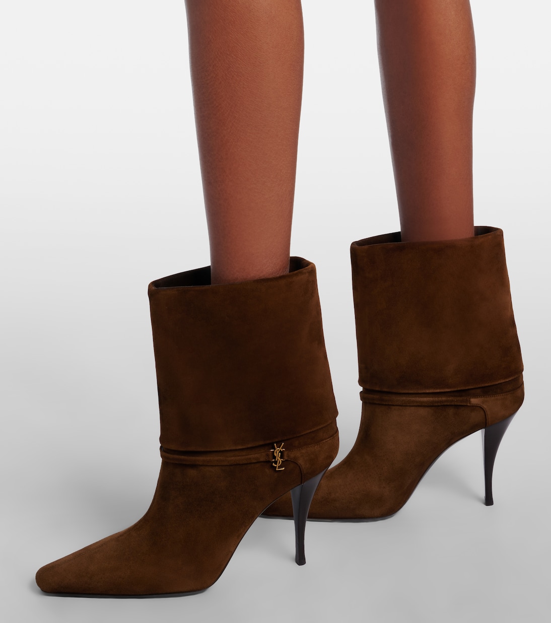 Stivaletti Niki 90 in suede | Saint Laurent