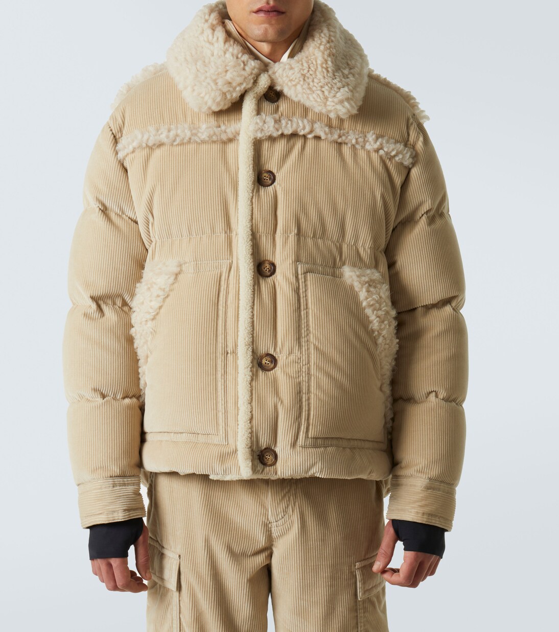 Daunenjacke Couloir aus Baumwoll-Cord | Moncler Grenoble