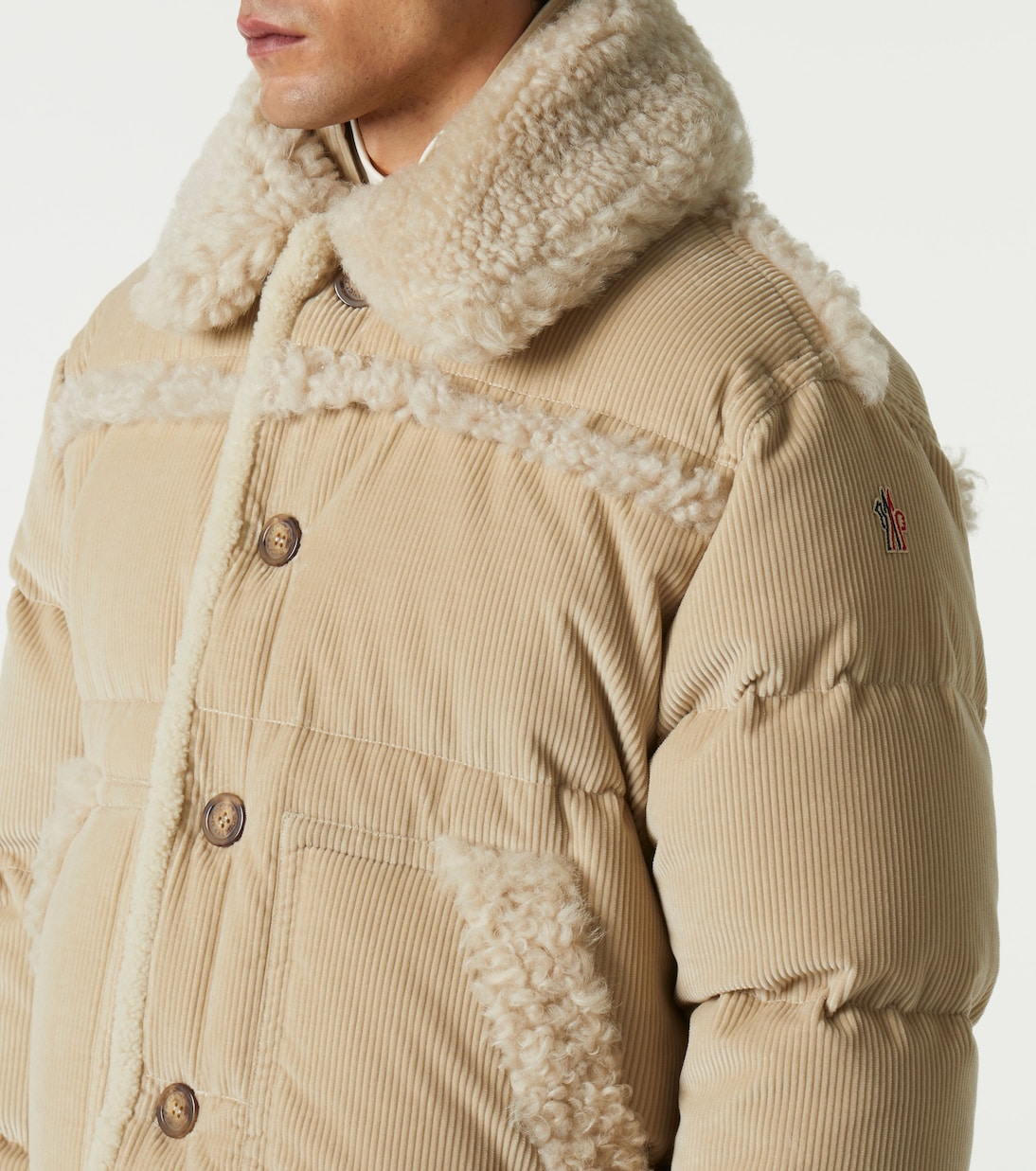 Daunenjacke Couloir aus Baumwoll-Cord | Moncler Grenoble