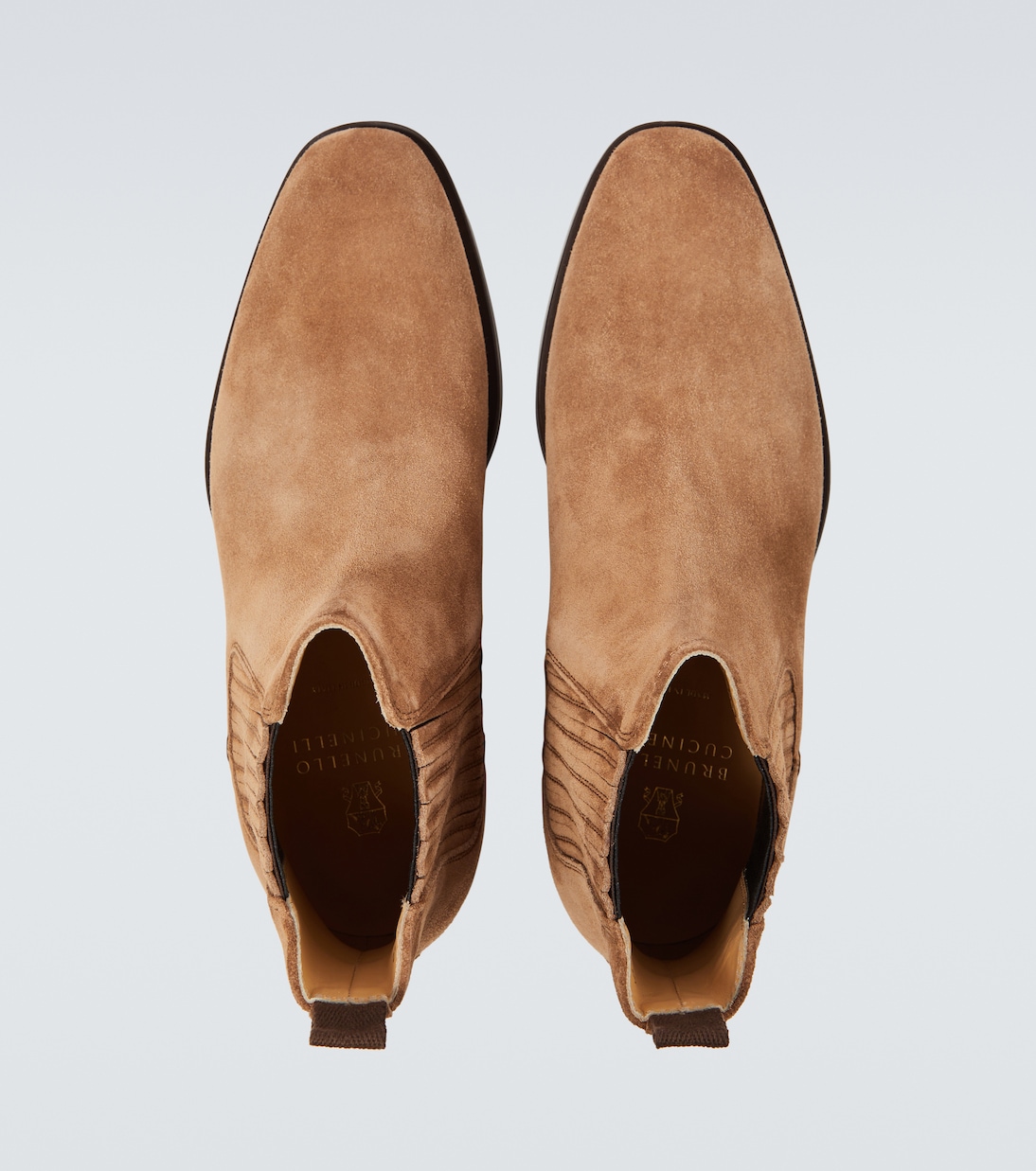 Bottines Chelsea en daim | Brunello Cucinelli