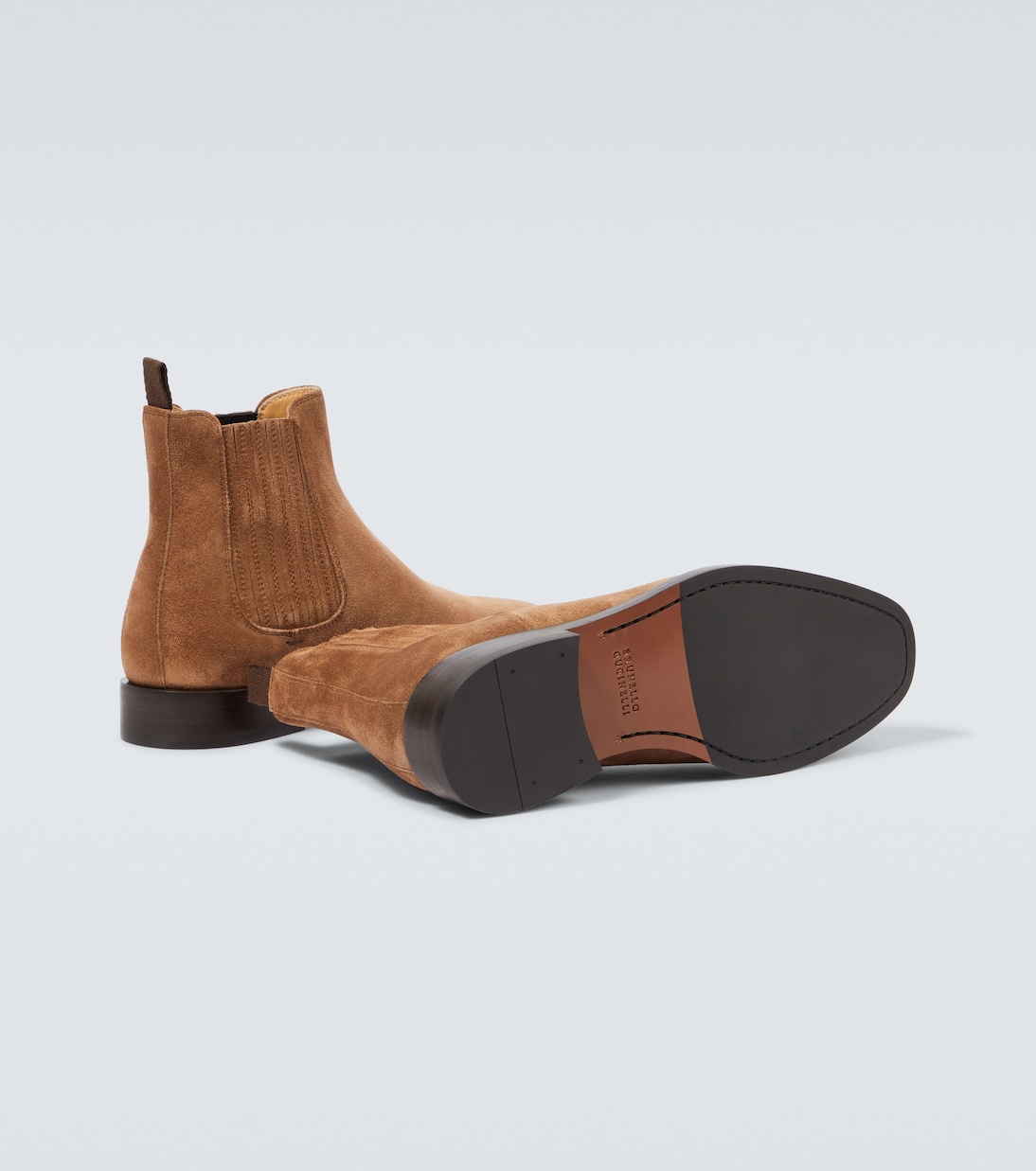 Bottines Chelsea en daim | Brunello Cucinelli
