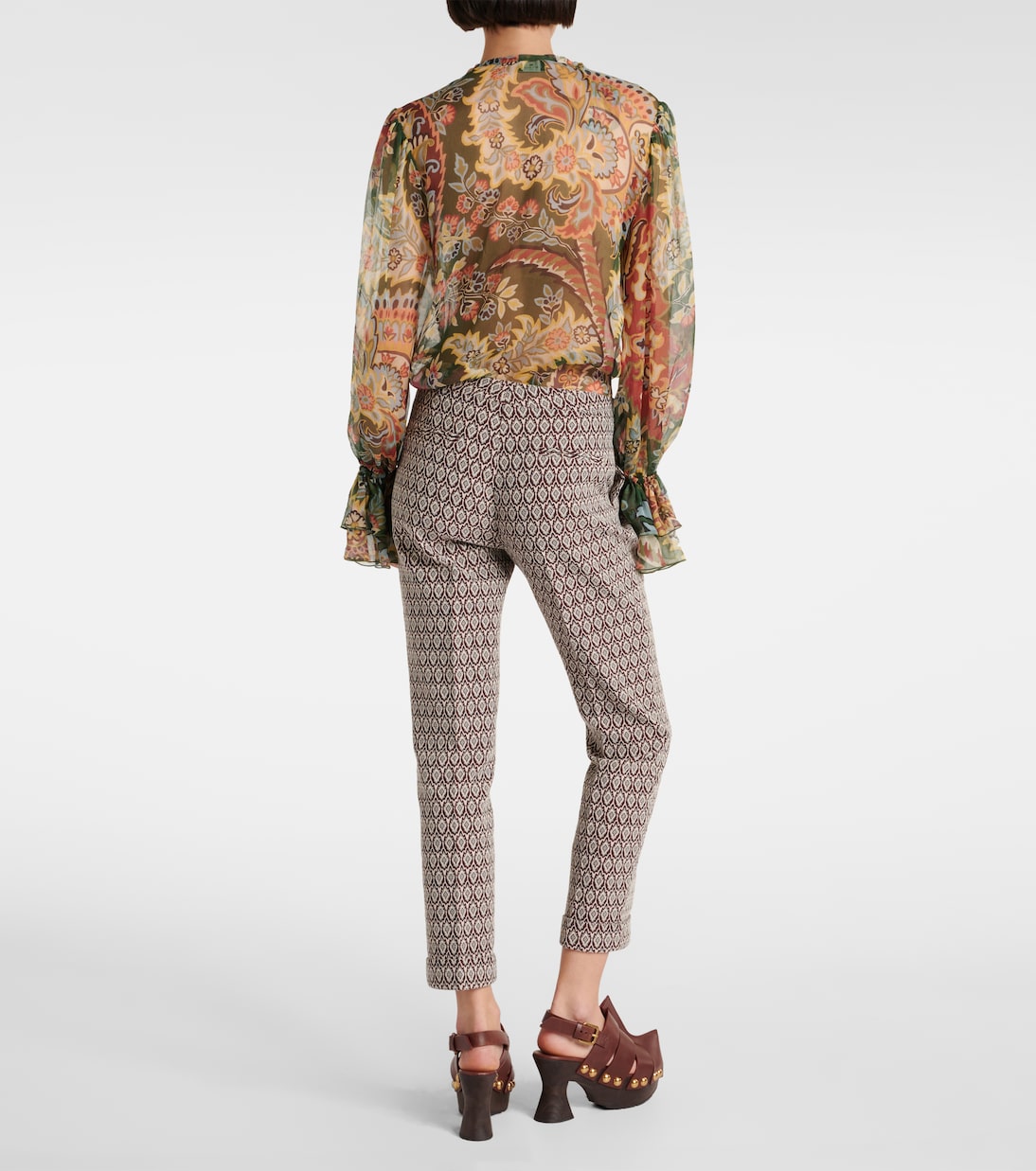 Pantalon imprimé en coton mélangé | Etro