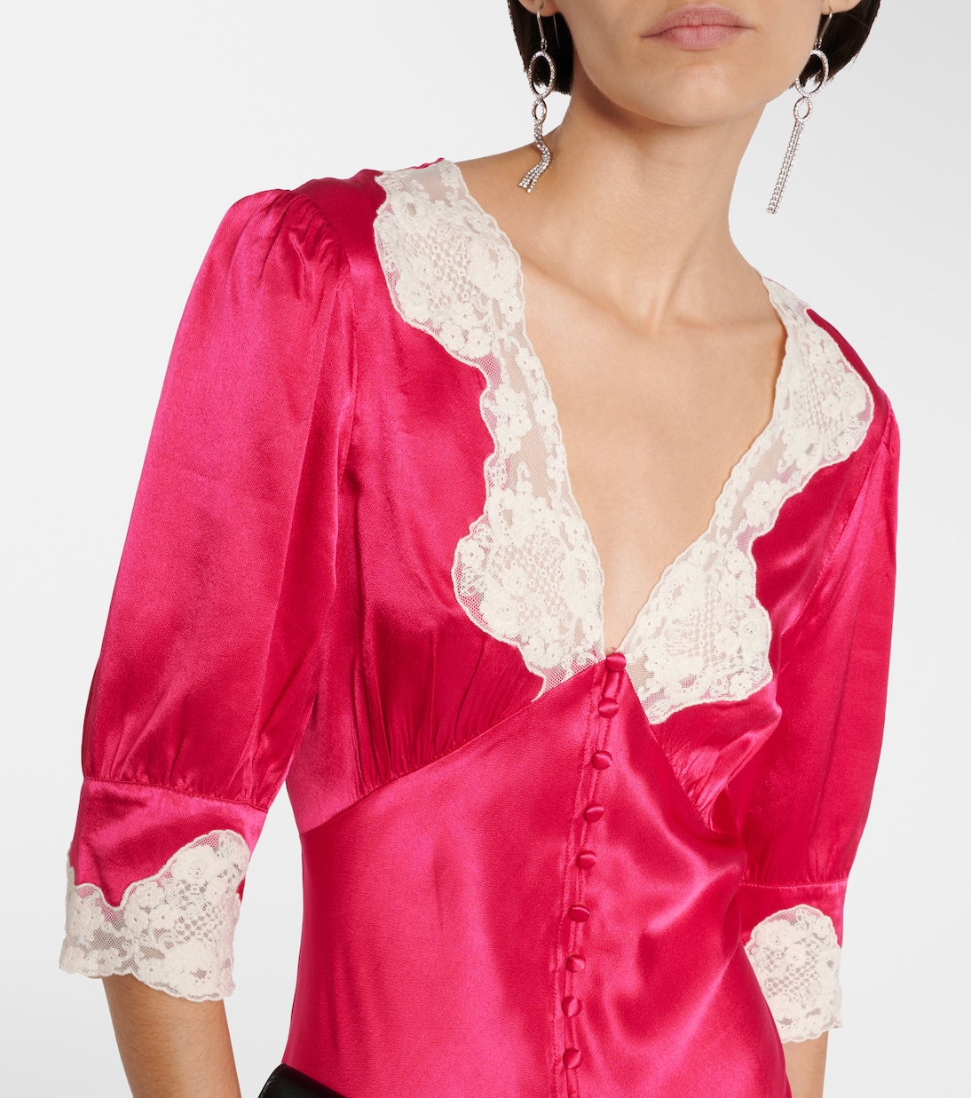 Simone lace-trimmed maxi dress | Rixo
