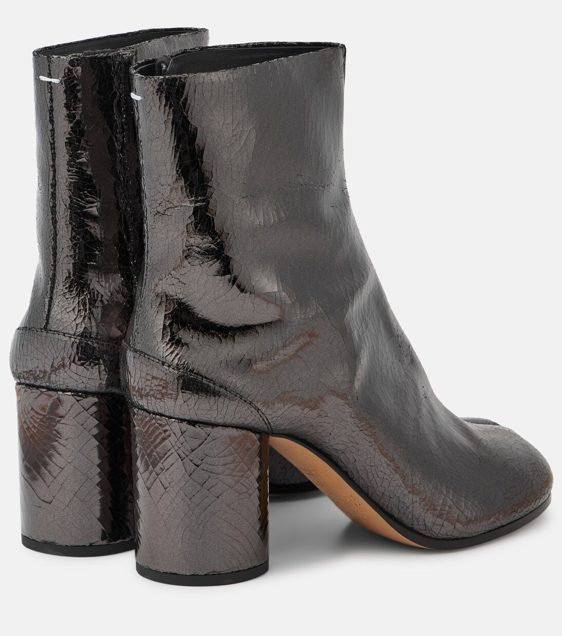 Stivaletti Tabi in pelle metallizzata | Maison Margiela