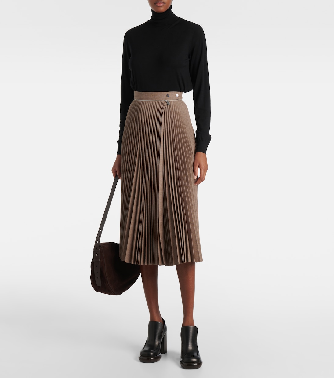 Midirock aus Wolle | Burberry