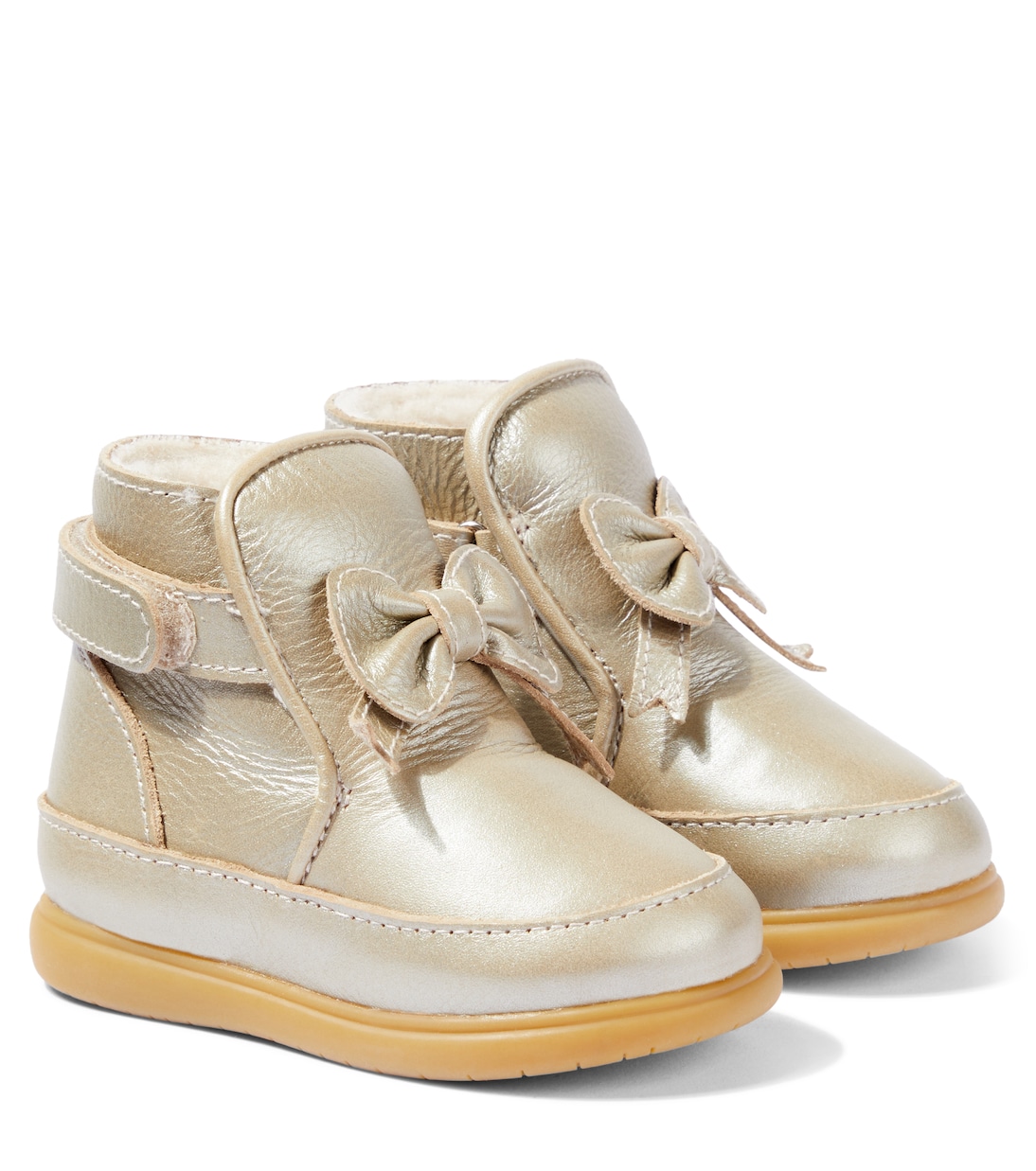 Baby Schuhe Cemilla aus Metallic-Leder | Donsje