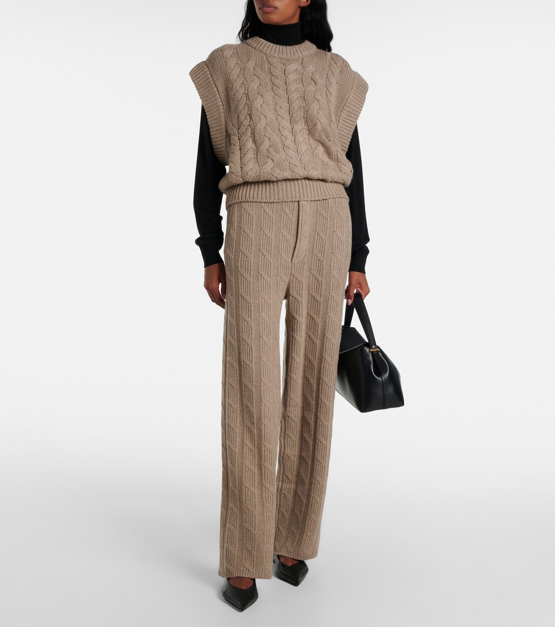 Pantalones rectos Ebba de cachemir | Lisa Yang