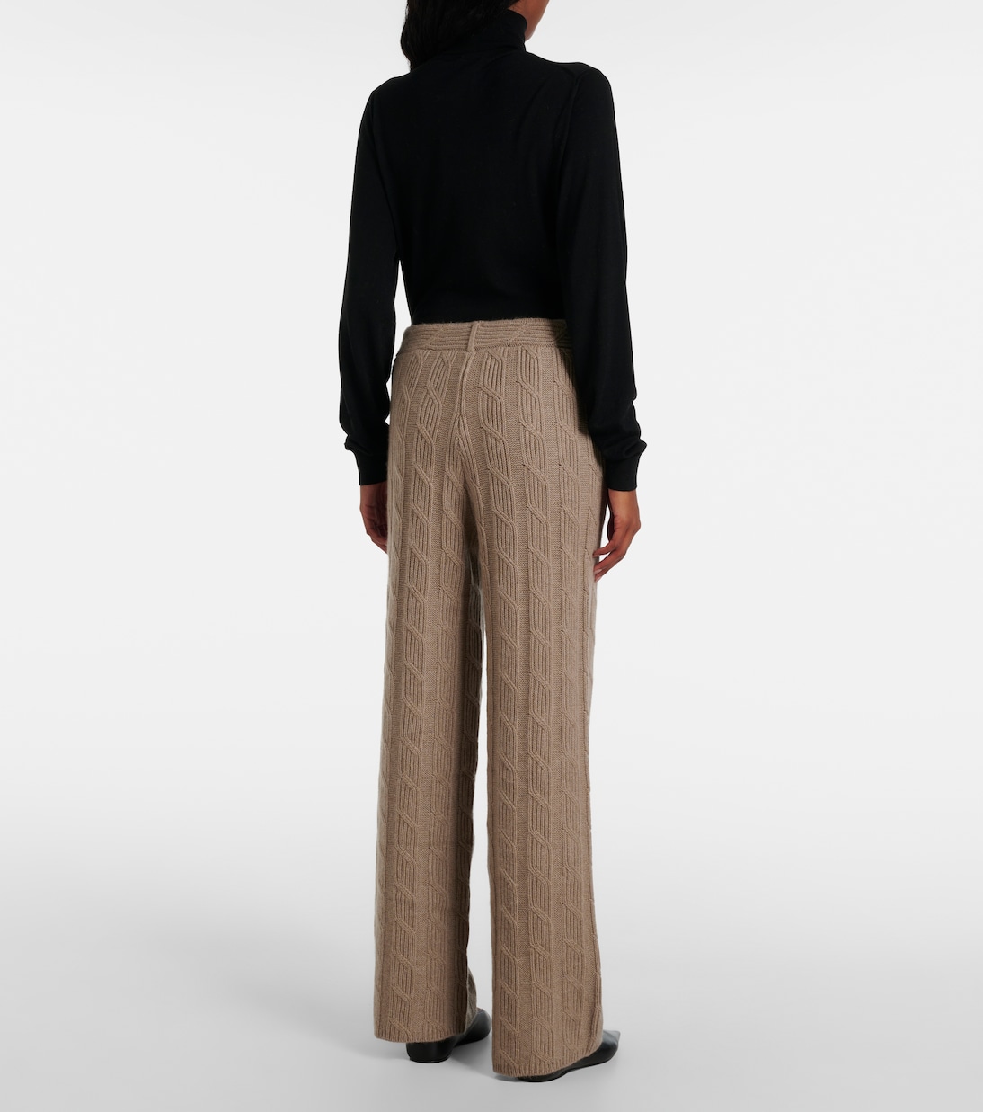 Pantalones rectos Ebba de cachemir | Lisa Yang