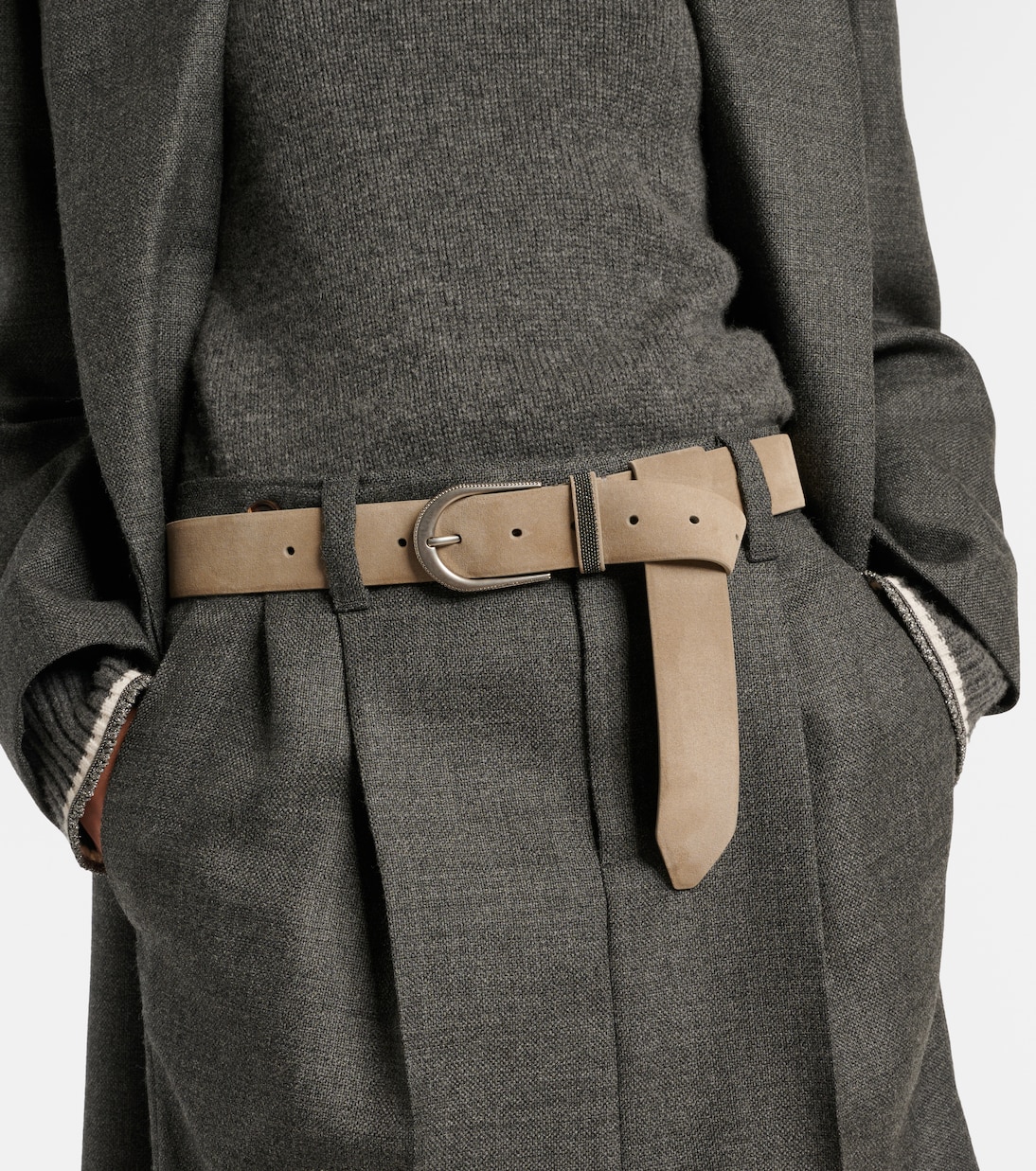Ceinture Monili en daim | Brunello Cucinelli