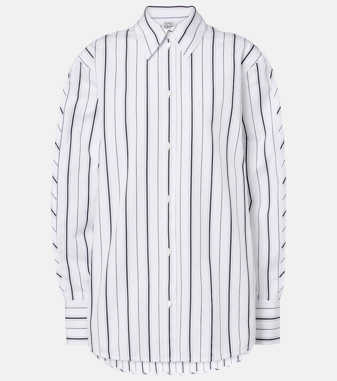 Camicia in popeline di cotone a righe | Toteme