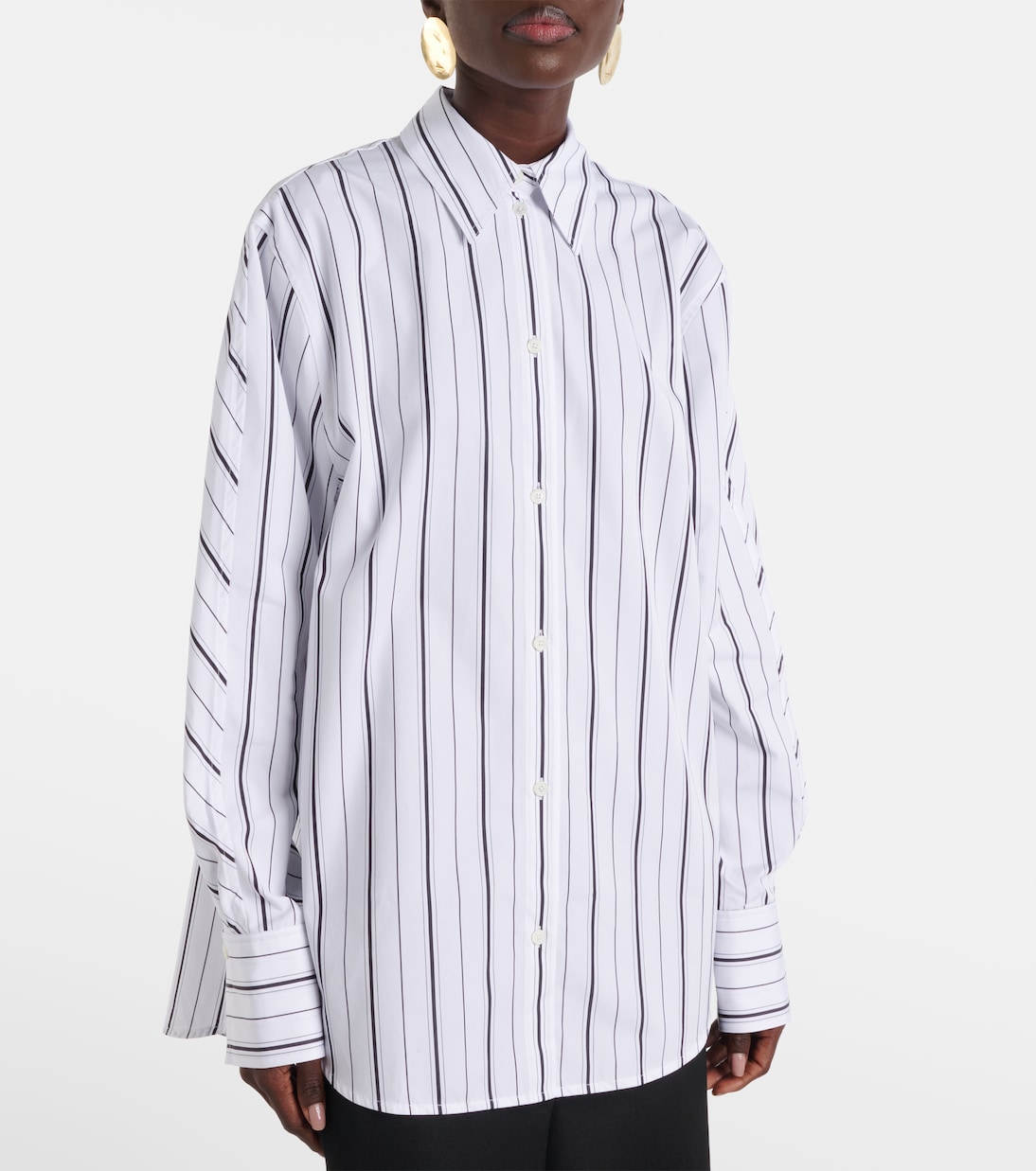 Camicia in popeline di cotone a righe | Toteme
