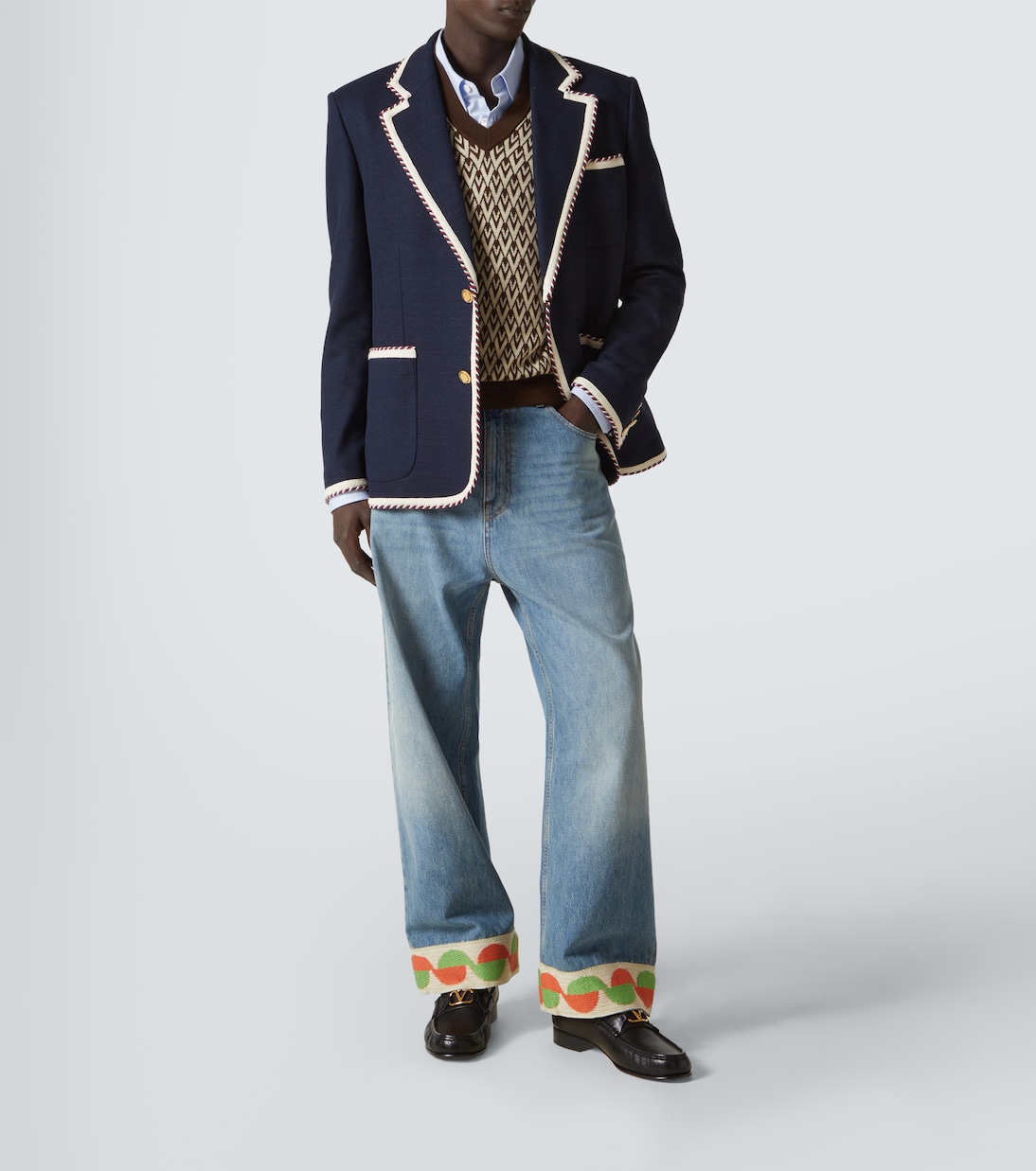 Blazer in misto cotone e lino  | Valentino