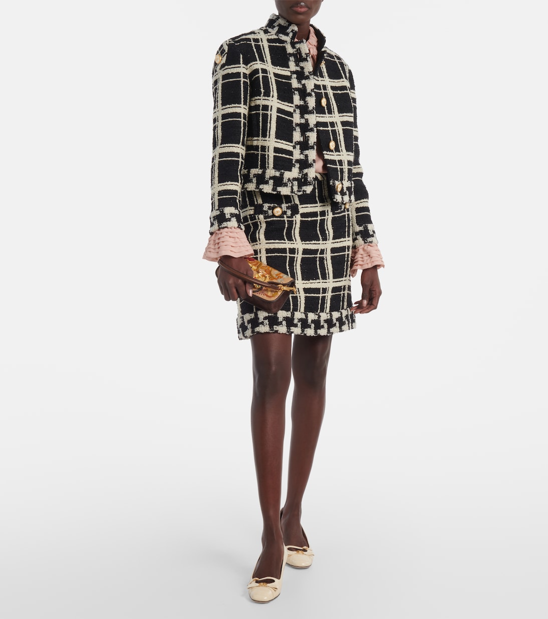 Escarpins Bowow 45 en cuir embossé | Valentino Garavani