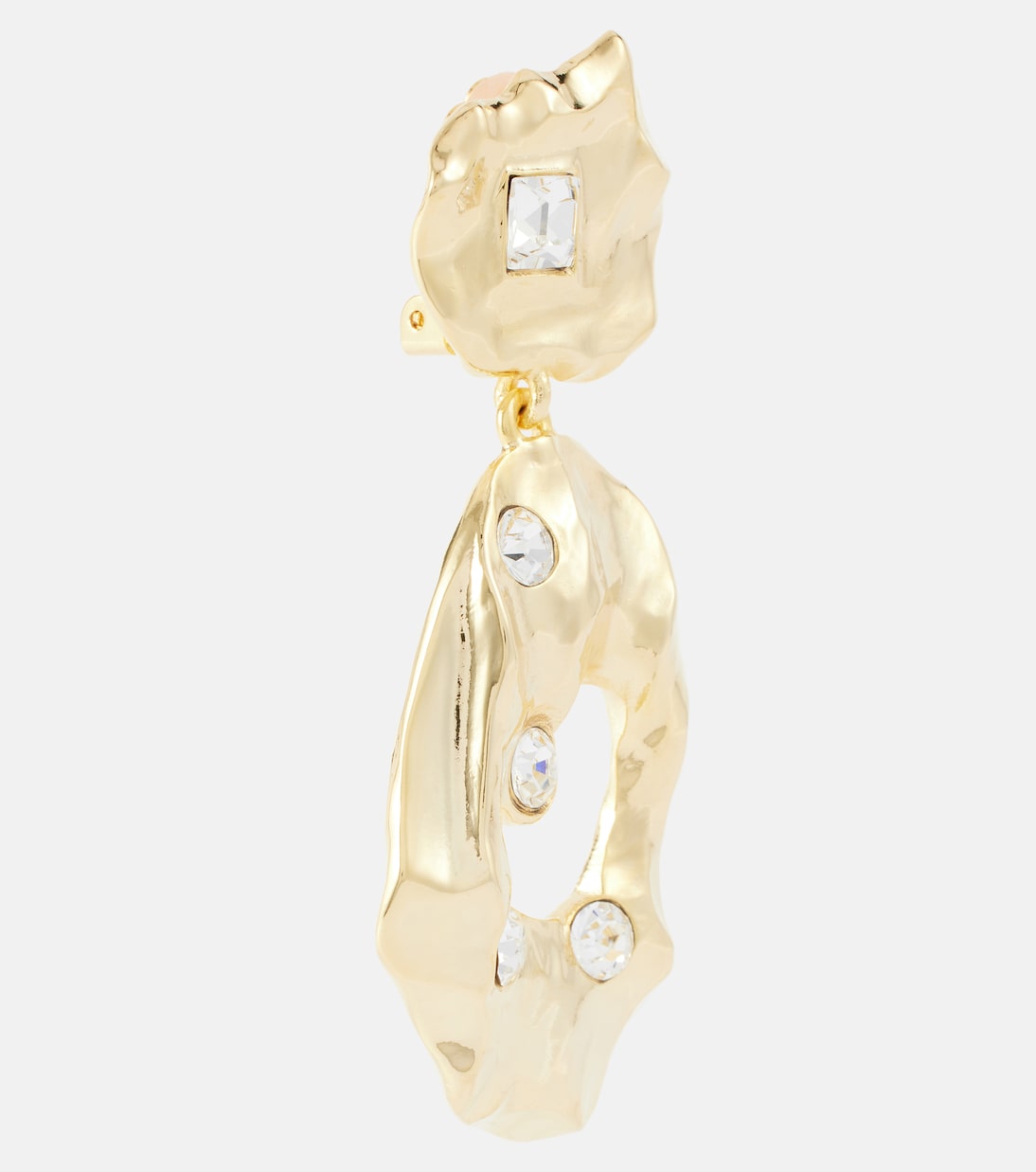 Boucles d’oreilles clip à cristaux | Oscar de la Renta
