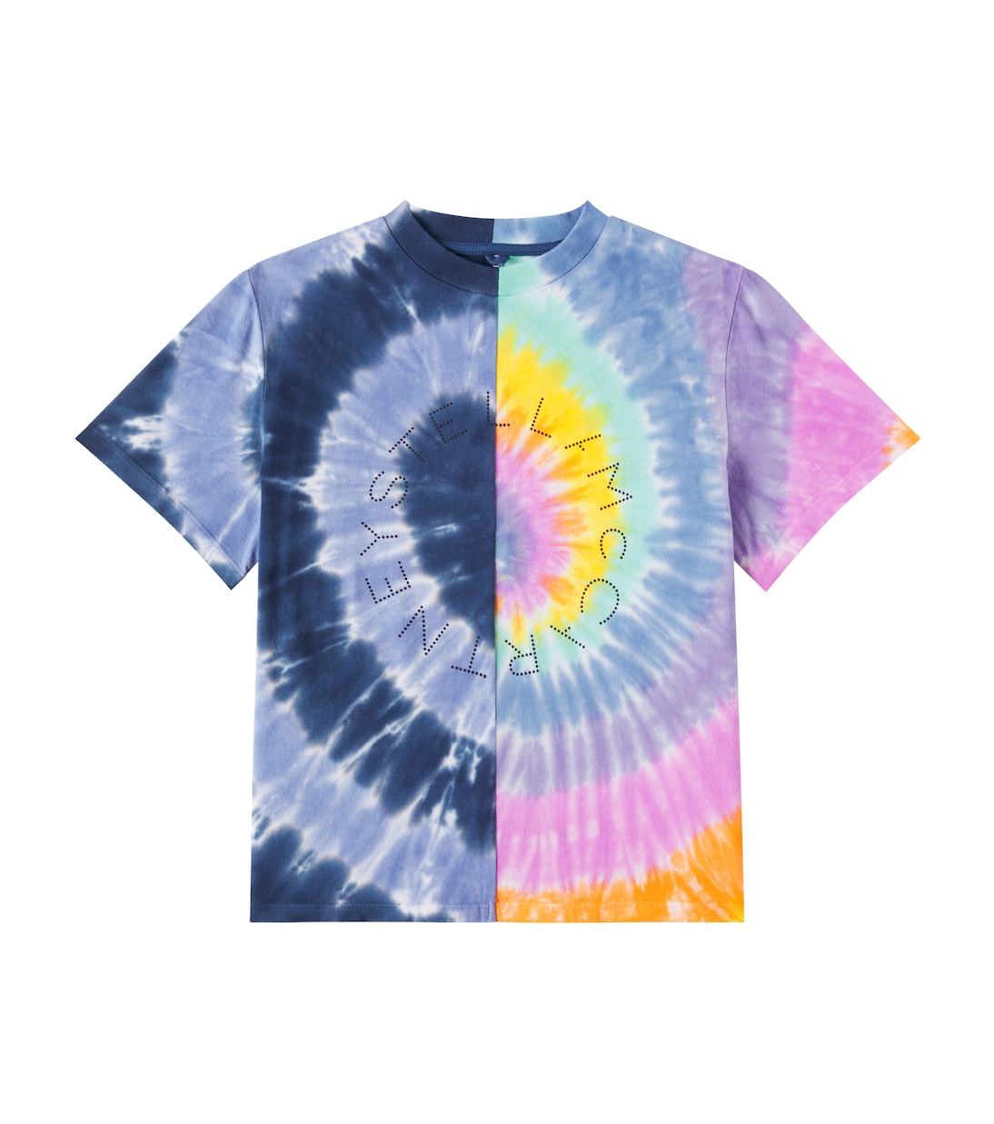 Camiseta de algodón tie-dye con logo | Stella McCartney Kids