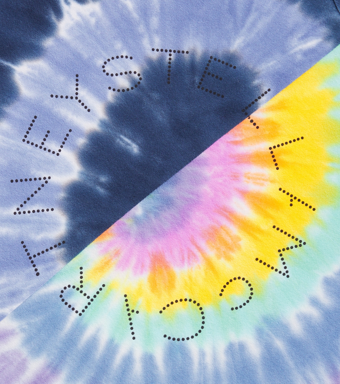 Camiseta de algodón tie-dye con logo | Stella McCartney Kids