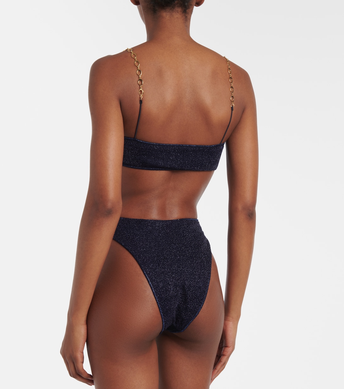 Bikini Lumière O-Chain in lamé | Oséree