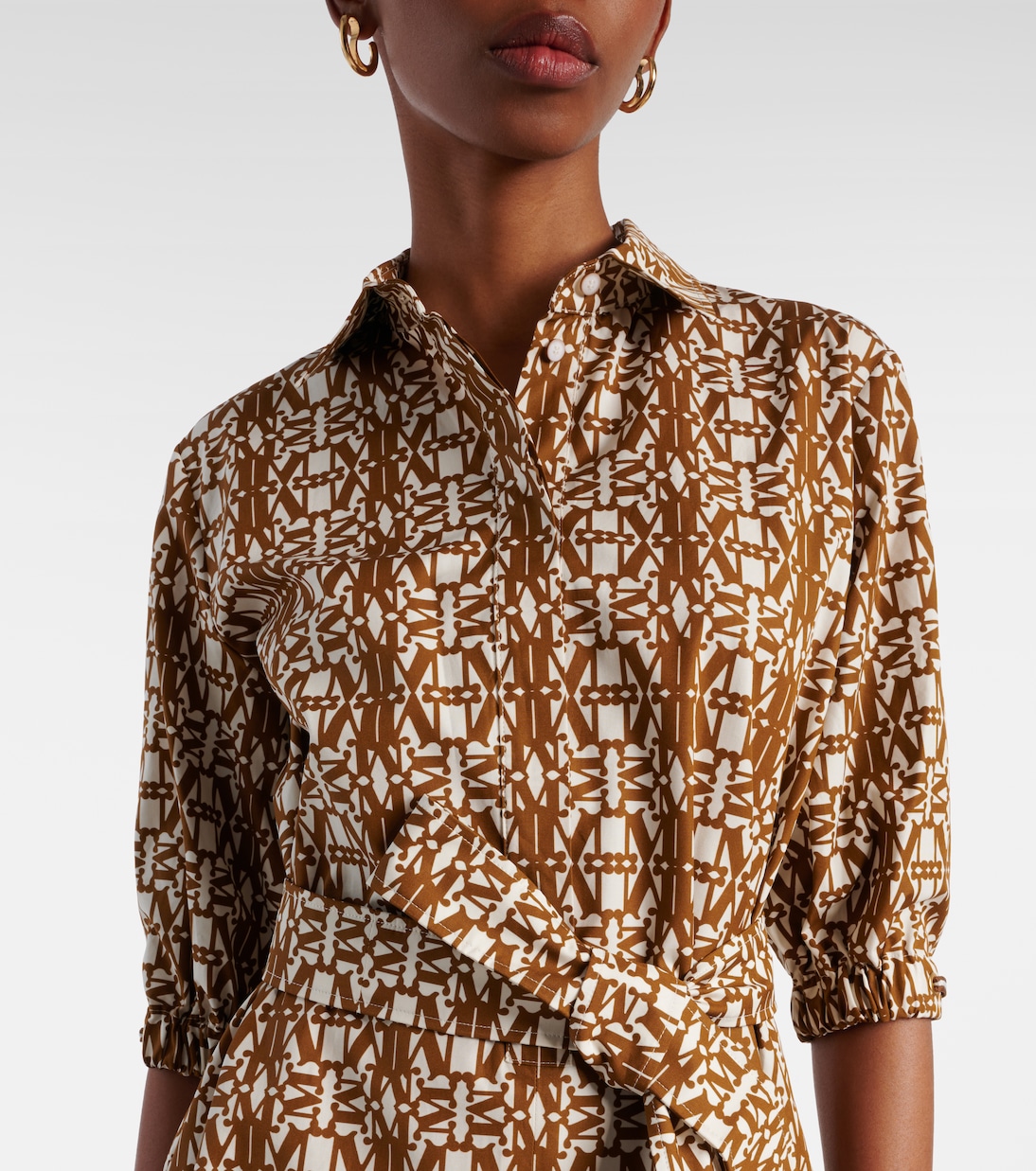 Robe midi Luxgi imprimée en coton | Max Mara