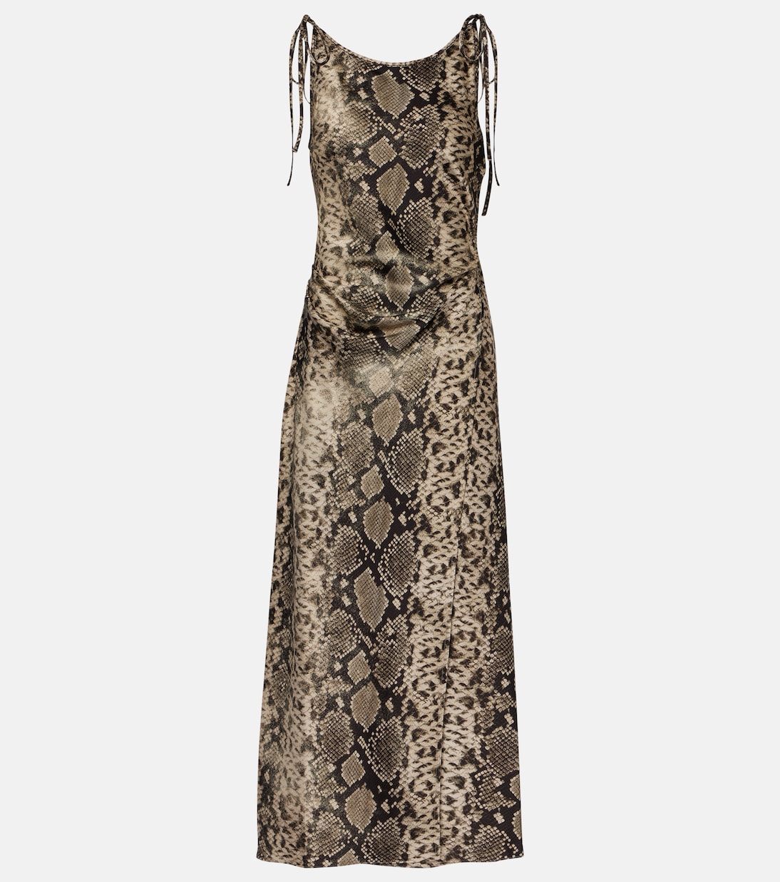 Bedrucktes Midikleid Dayla aus Satin | Acne Studios