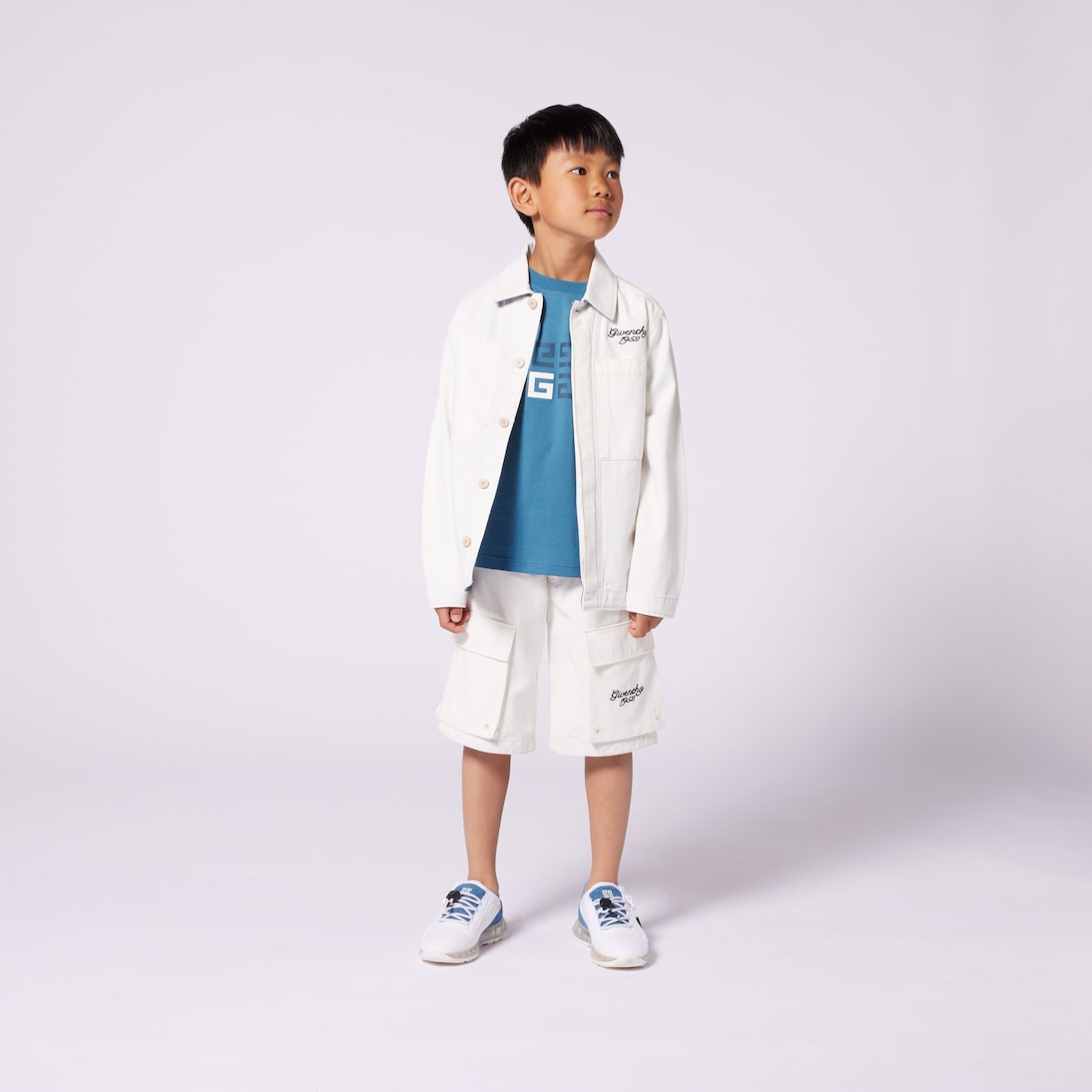 Shorts cargo in cotone | Givenchy Kids
