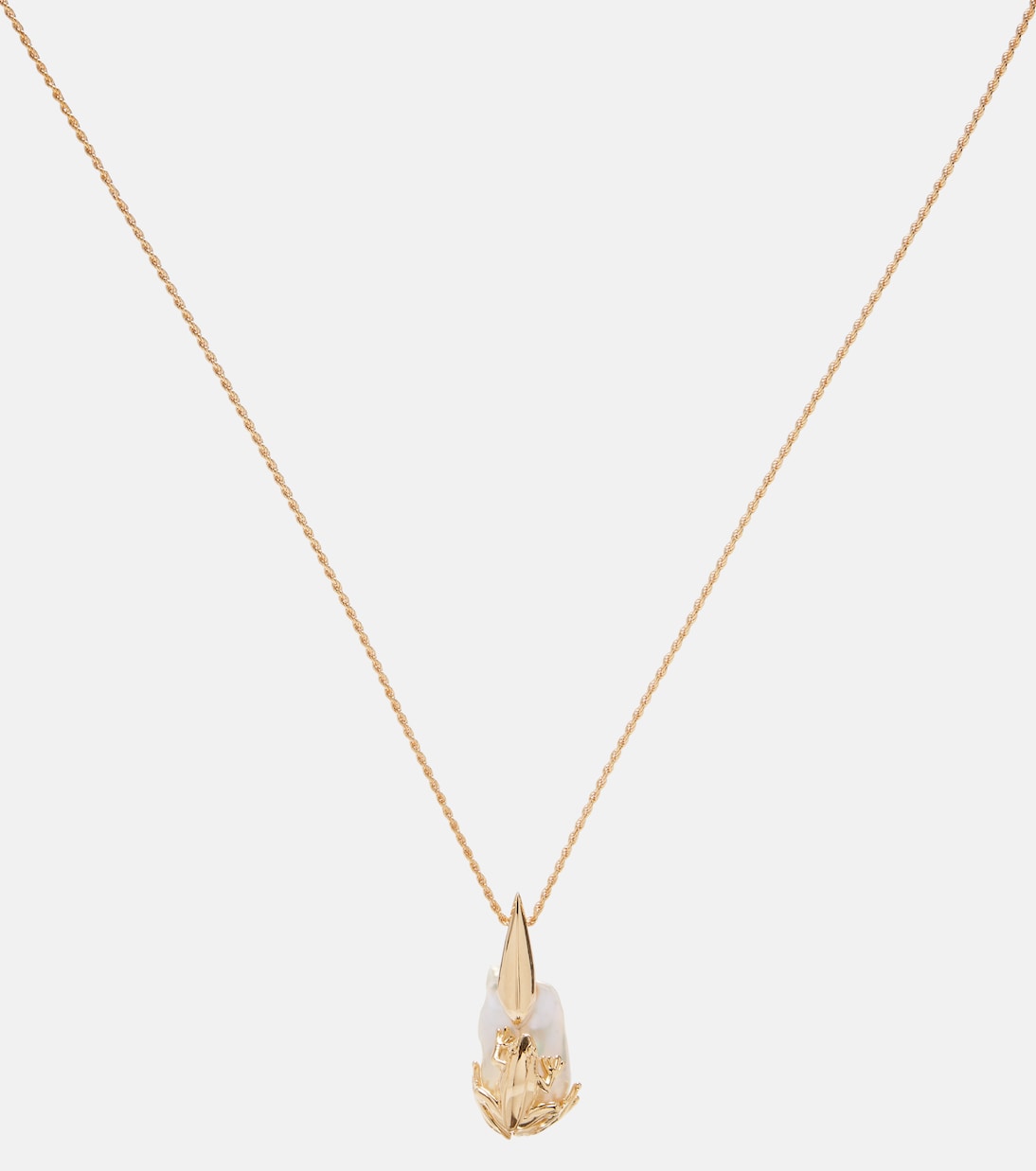 Collier Rana en plaqué or à ornements | Bottega Veneta