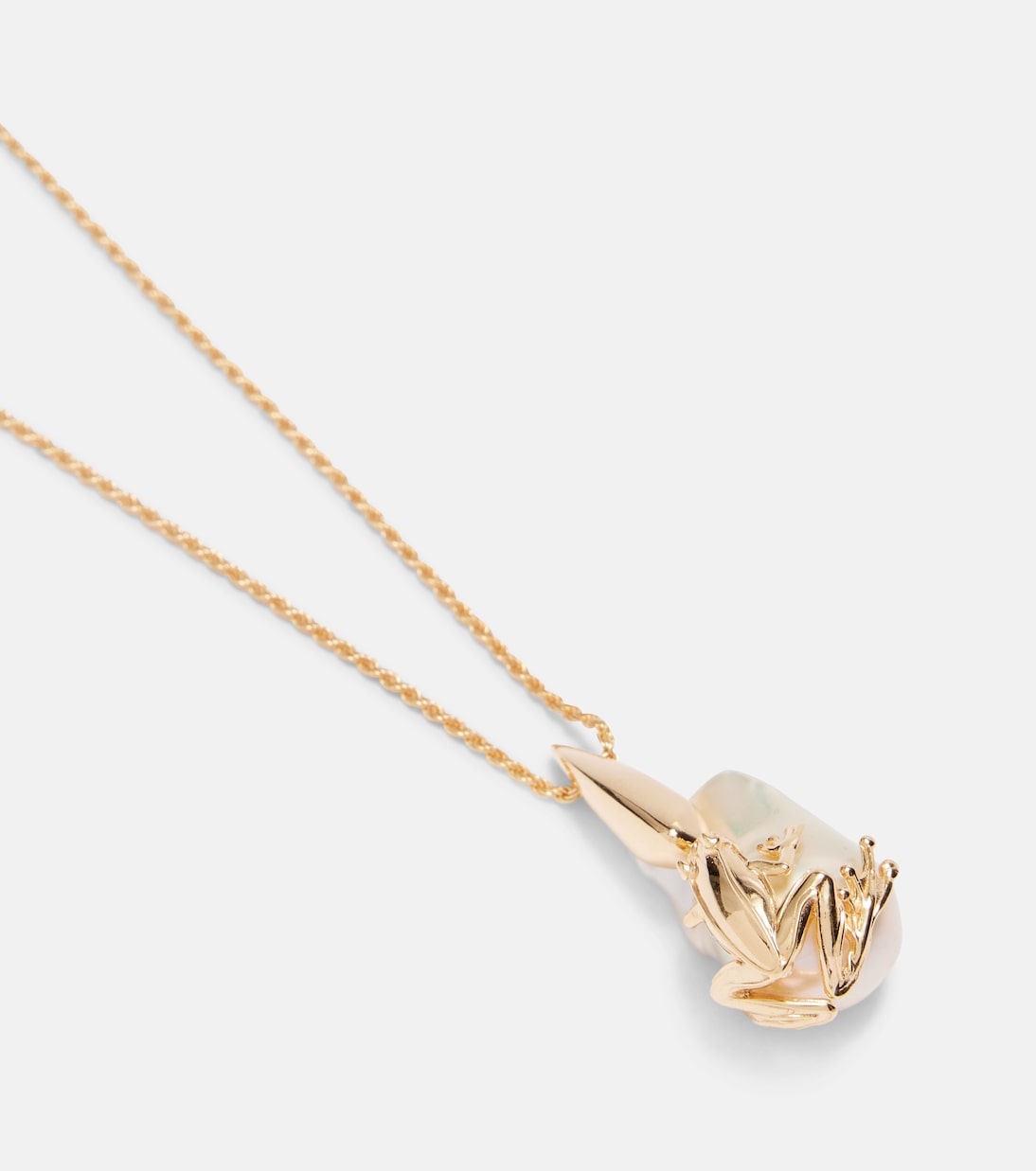 Collier Rana en plaqué or à ornements | Bottega Veneta